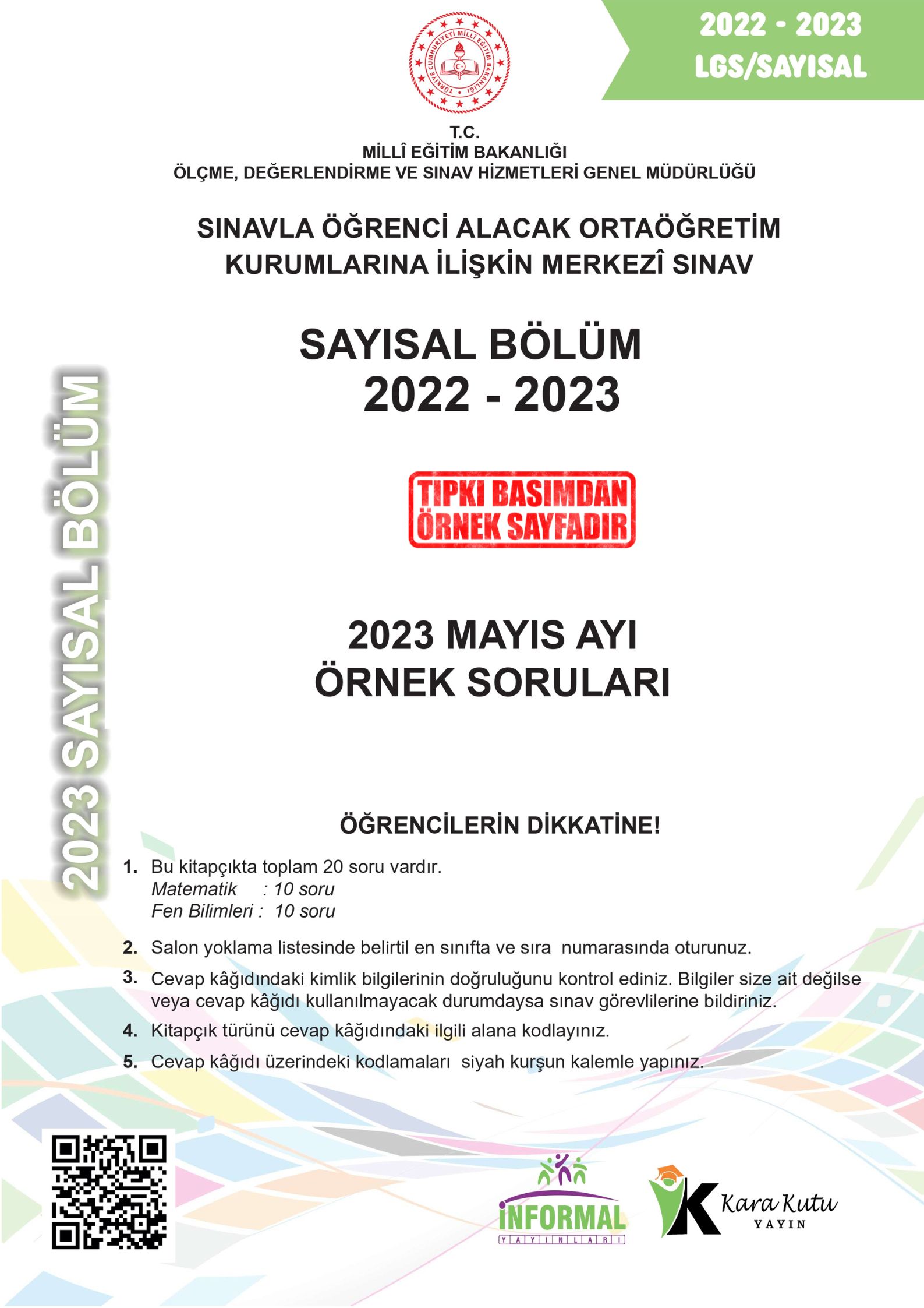 2026 8.Sınıf LGS Mayıs Ayı MEB Örnek Soru Tıpkı Basım 6lı Sarmal Deneme Paketi Dijital Çözümlü