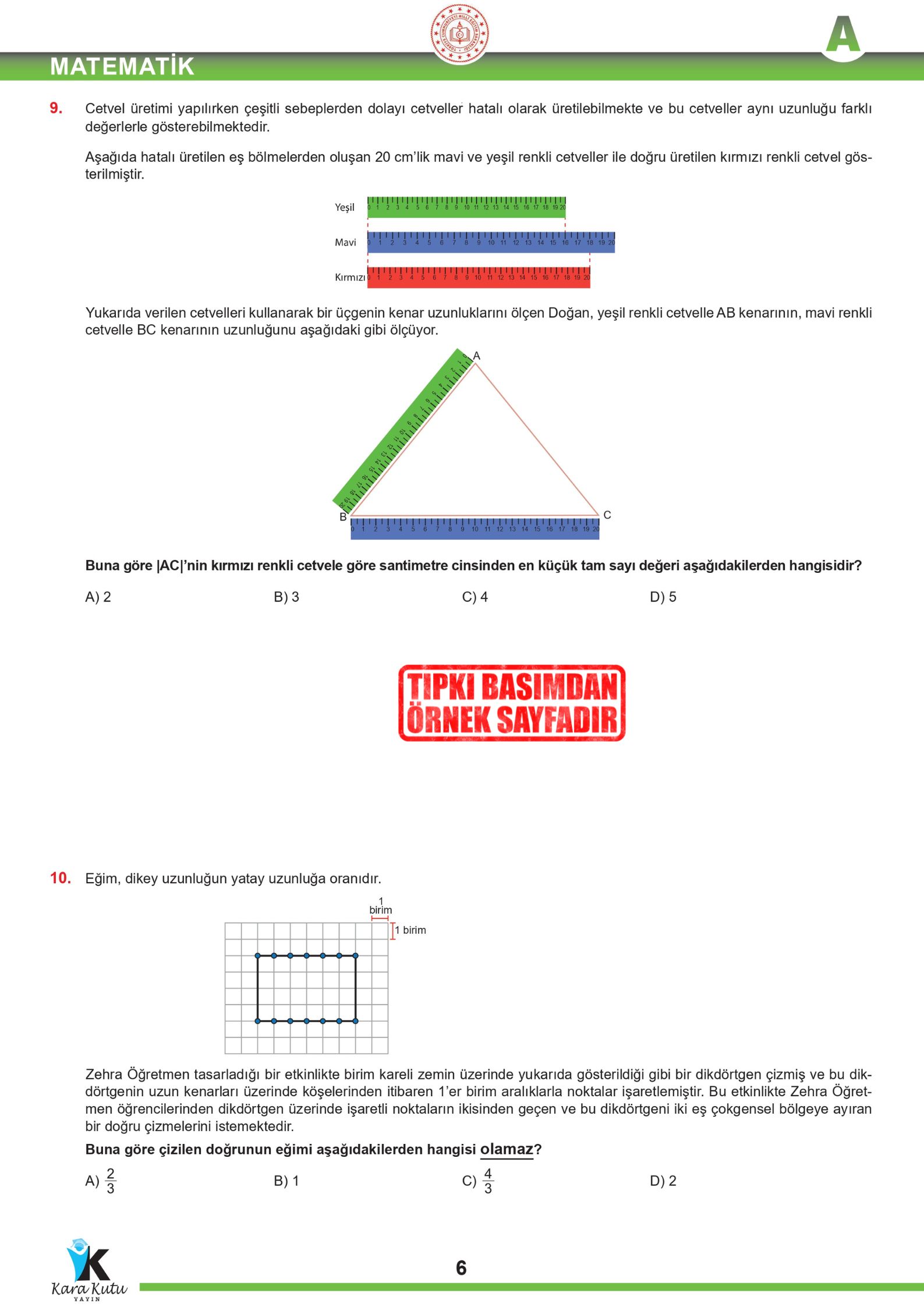 2026 8.Sınıf LGS Mayıs Ayı MEB Örnek Soru Tıpkı Basım 6lı Sarmal Deneme Paketi Dijital Çözümlü