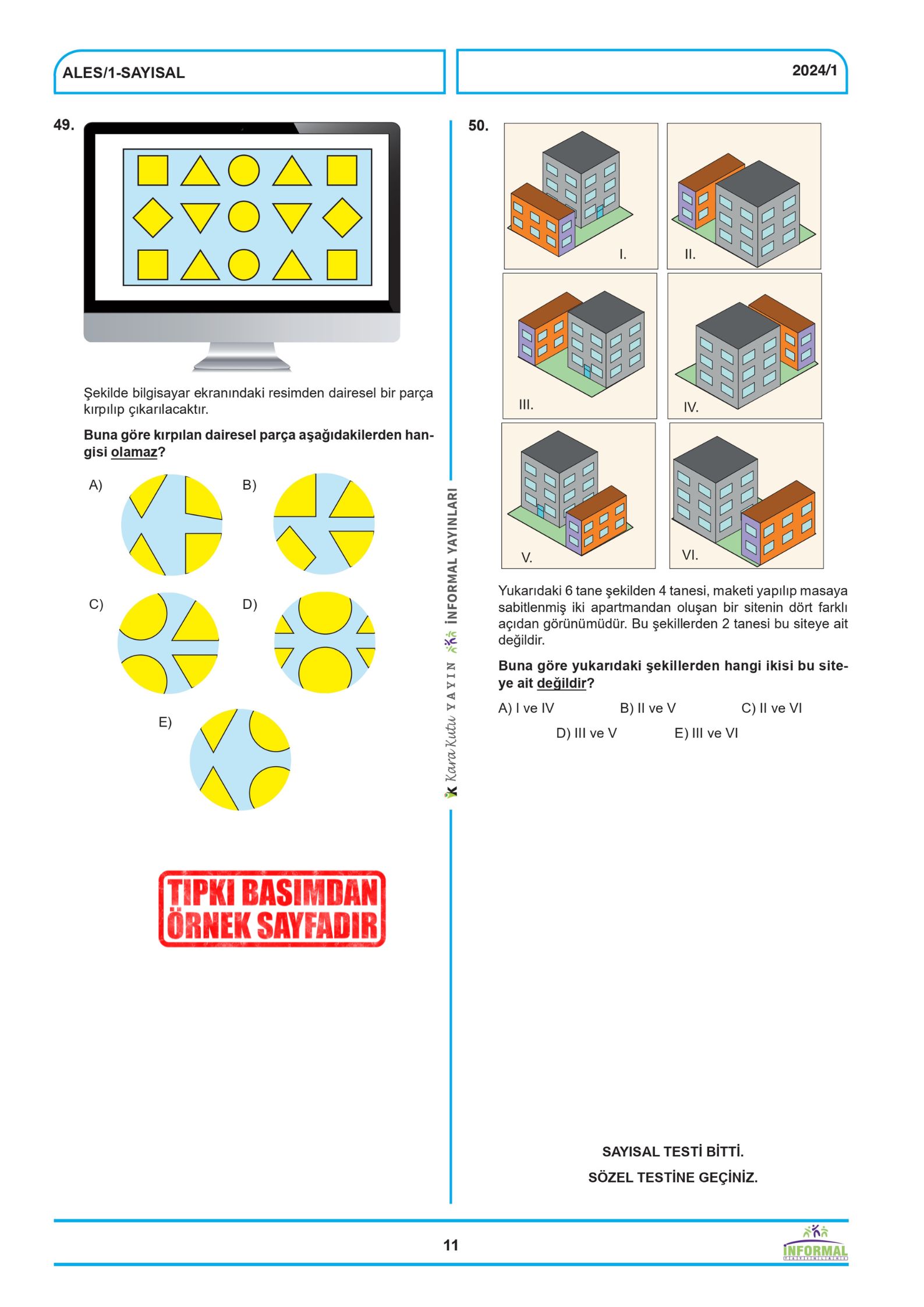 2026 ALES ÖSYM Tıpkı Basım Çıkmış Soru 6lı Deneme Paketi Video ve Dijital Çözümlü Türkiye Geneli