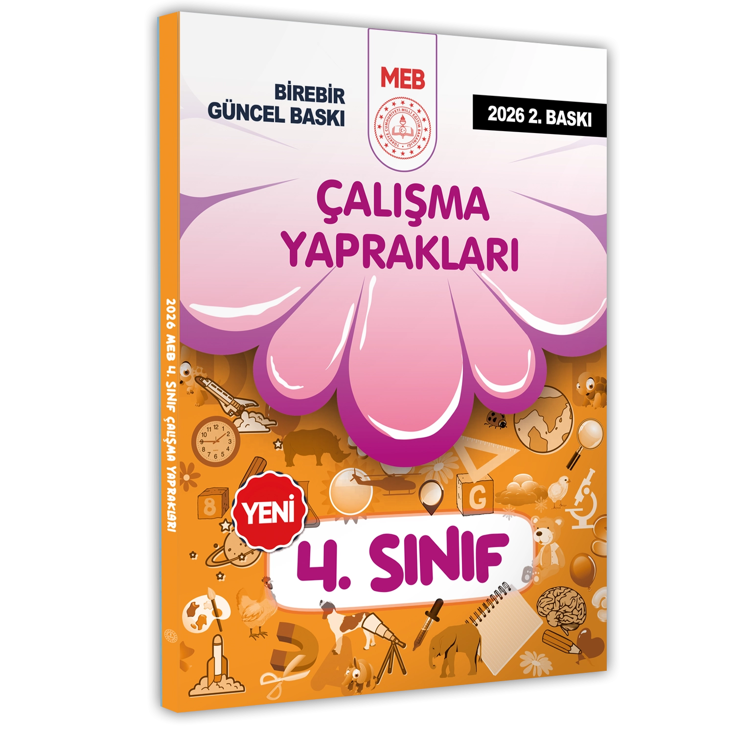 2026 MEB İlkokul 4.Sınıf Çalışma Yaprakları TÜM DERSLER Etkinlikli Eğlenceli S. Bankası BASKI ÜCRETİ