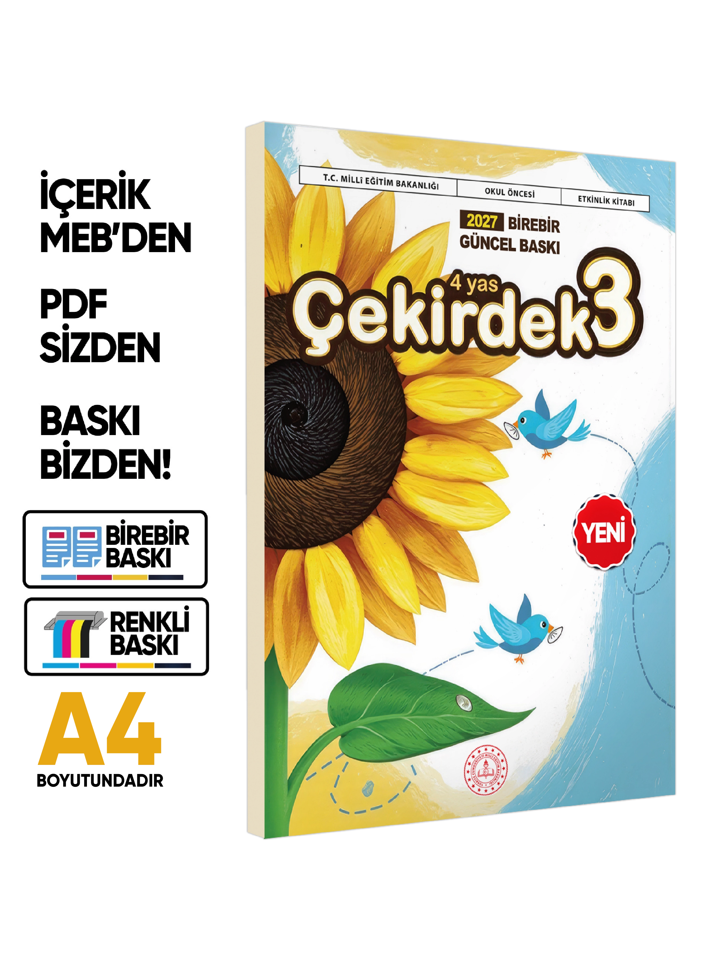 2027 4 Yaş Okul Öncesi MEB Etkinlik Kitabı Çekirdek 3 Eğlenceli ve Öğretici Aktiviteler BASKI ÜCRETİ