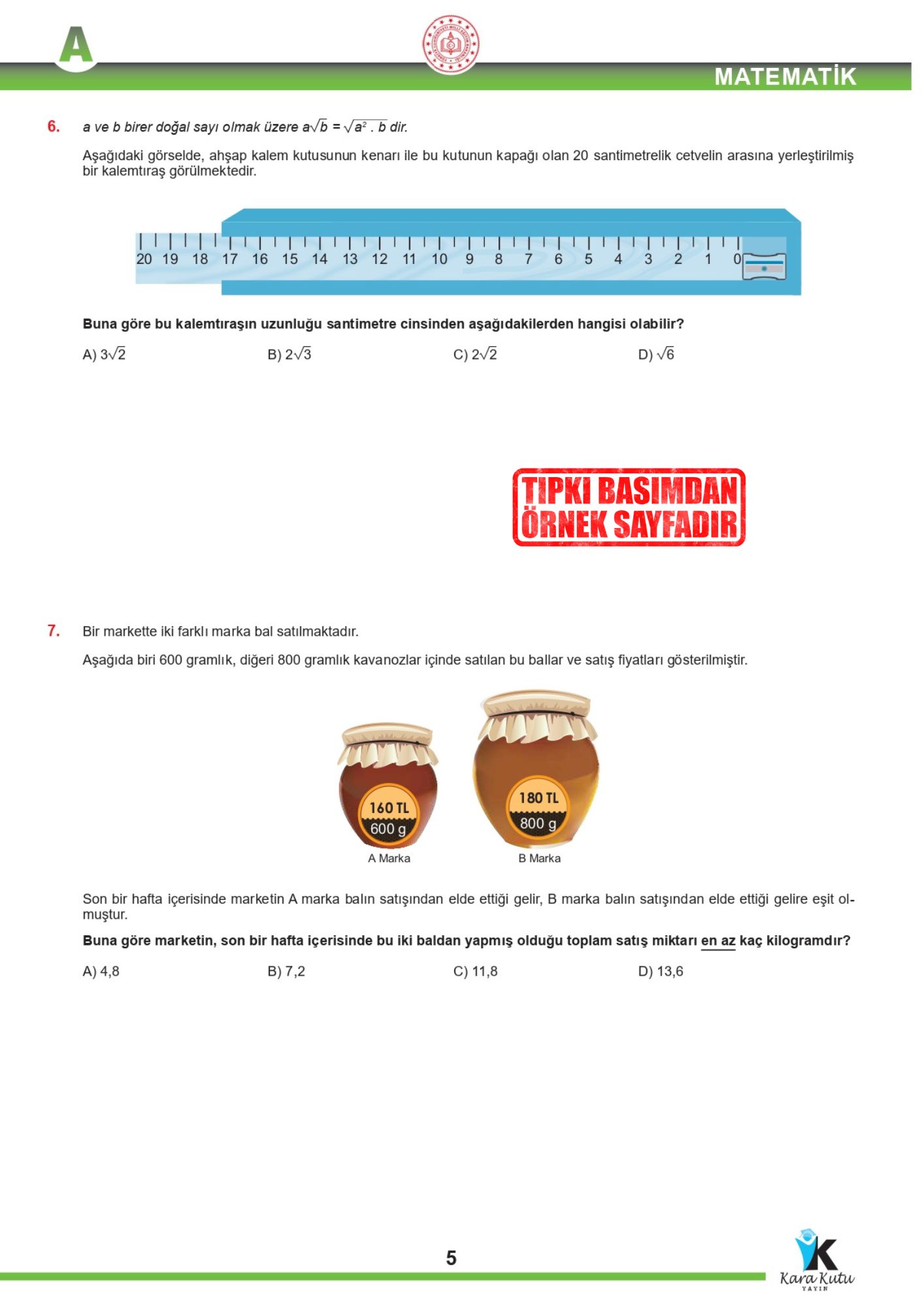 2026 8.Sınıf LGS Ocak Ayı MEB Örnek Soru Tıpkı Basım 5li Sarmal Deneme Paketi Dijital Çözümlü