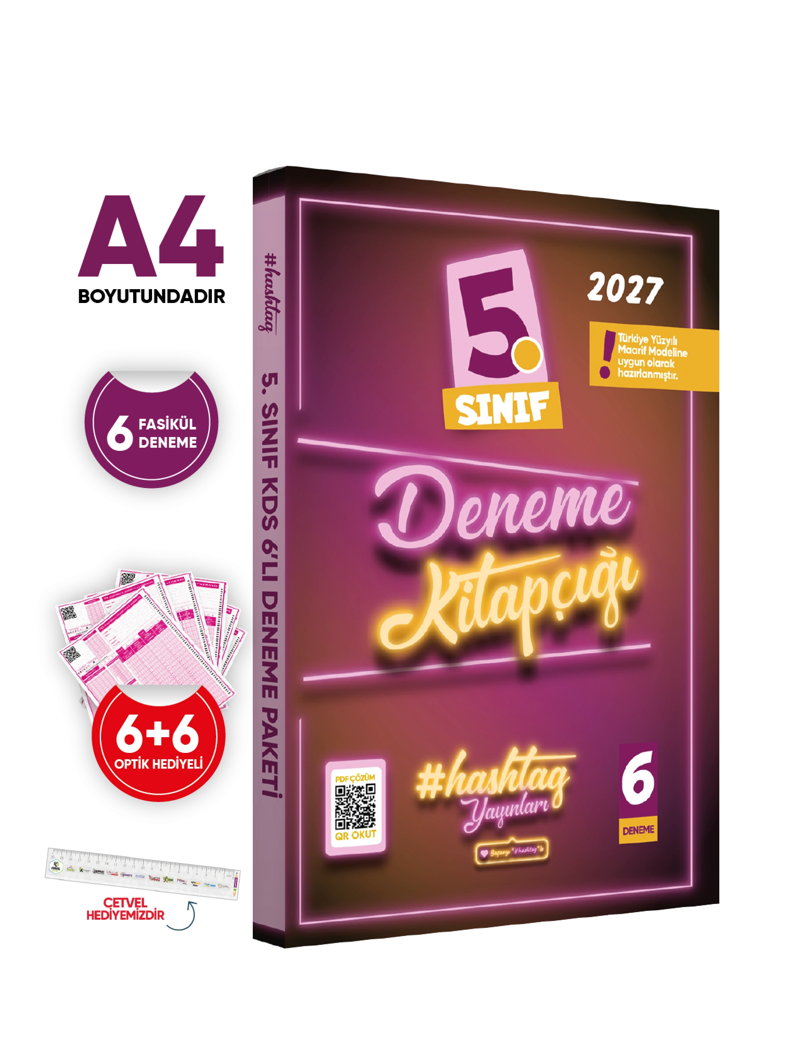 2027 5.Sınıf #hashtag Kazanım Değerlendirme Sınavı 6lı SARMAL Deneme Paketi Çözümlü Türkiye Geneli