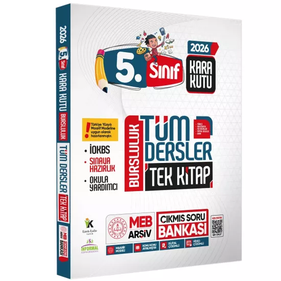 2027 5.Sınıf İOKBS PAKET 8li Tıpkı Basım/Tüm Dersler Tek Kitap Çözümlü Çıkmış Soru Bankası 2li Set