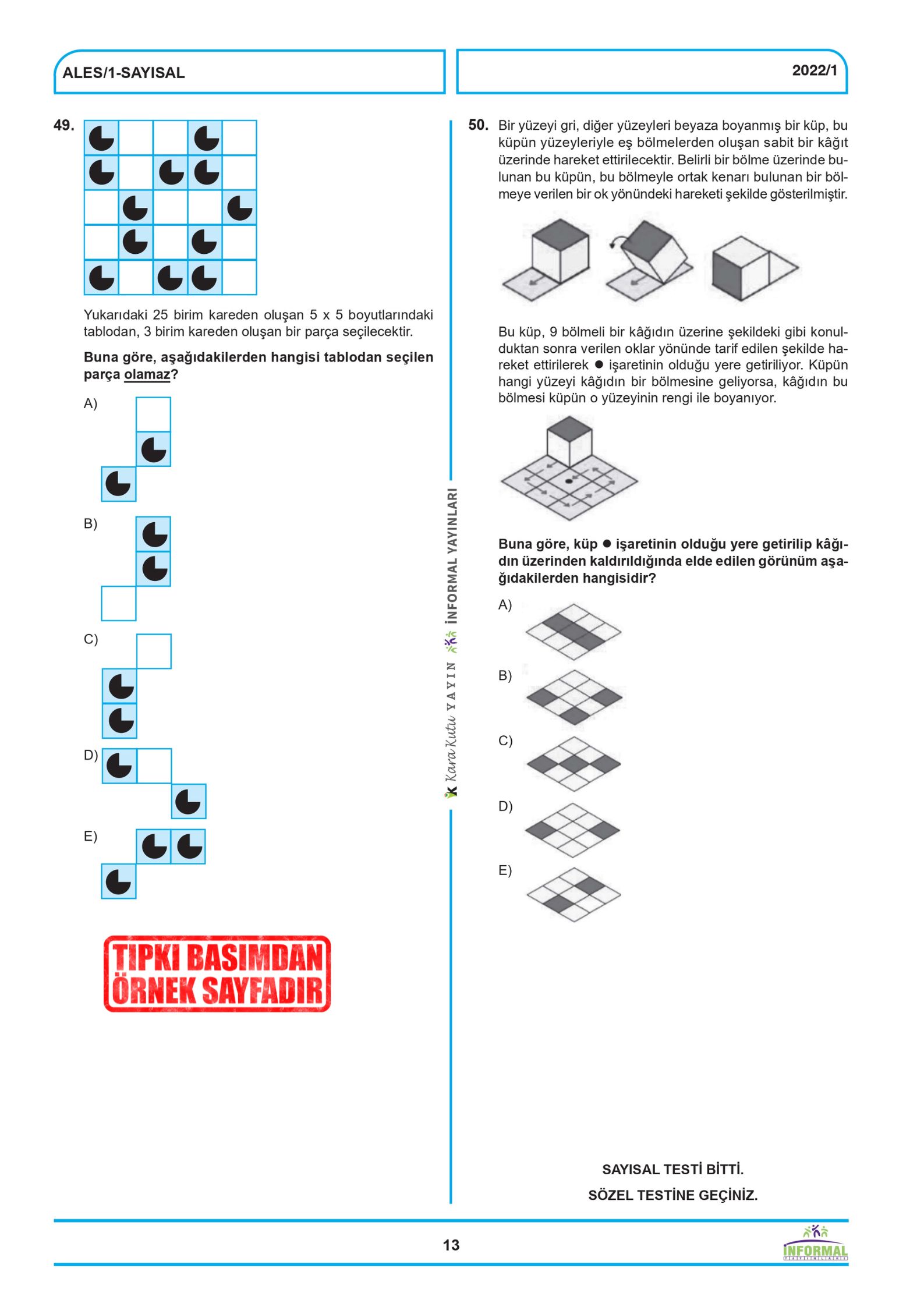2026 ALES ÖSYM Tıpkı Basım Çıkmış Soru 6lı Deneme Paketi Video ve Dijital Çözümlü Türkiye Geneli
