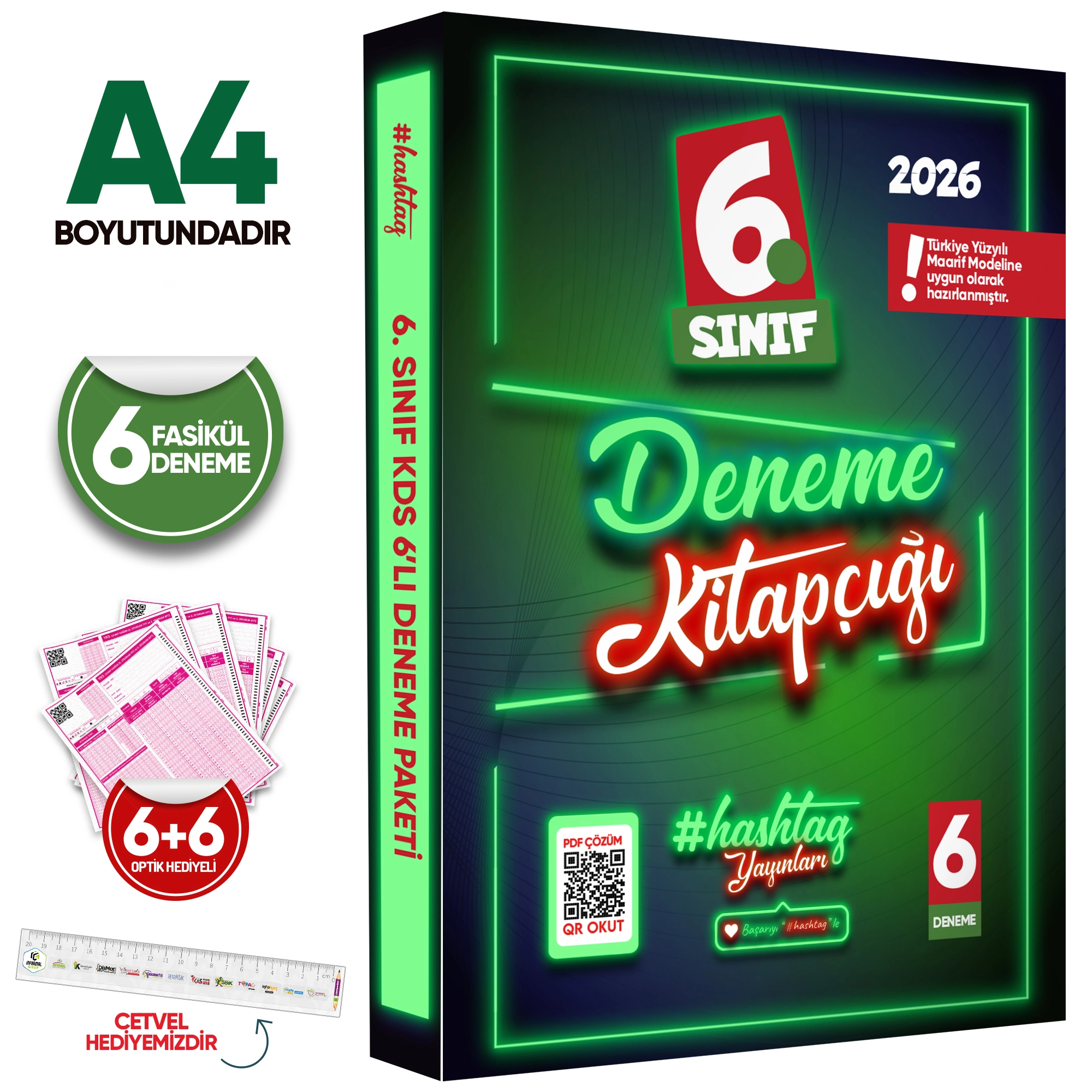 2026 6.Sınıf #hashtag Kazanım Değerlendirme Sınavı 6lı SARMAL Deneme Paketi Çözümlü Türkiye Geneli