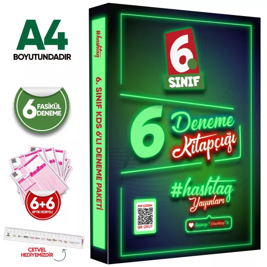 2026 6.Sınıf #hashtag Kazanım Değerlendirme Sınavı 6lı SARMAL Deneme Paketi Çözümlü Türkiye Geneli