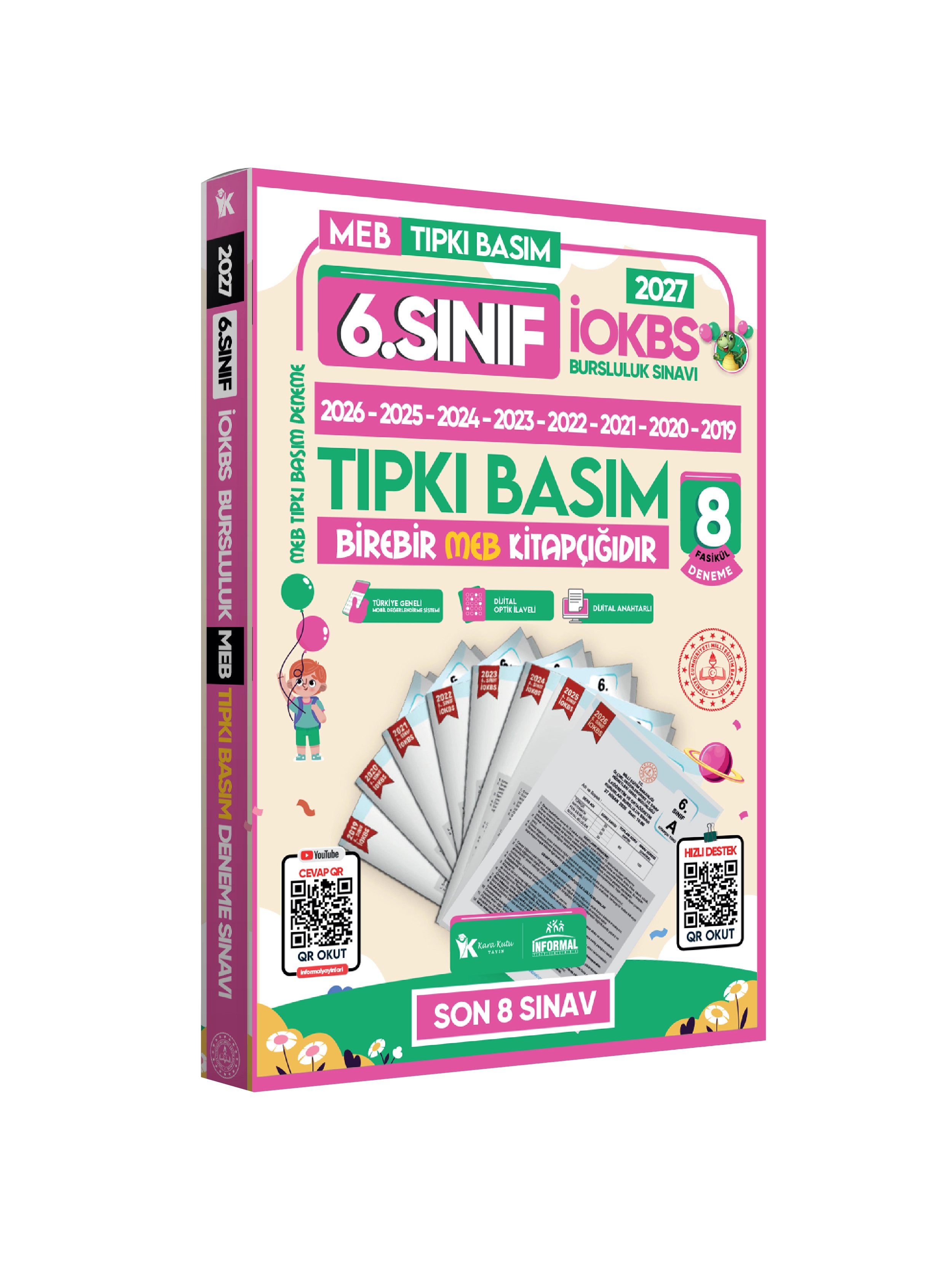 2027 6.Sınıf İOKBS PAKET 8li Tıpkı Basım/Tüm Dersler Tek Kitap Çözümlü Çıkmış Soru Bankası 2li Set