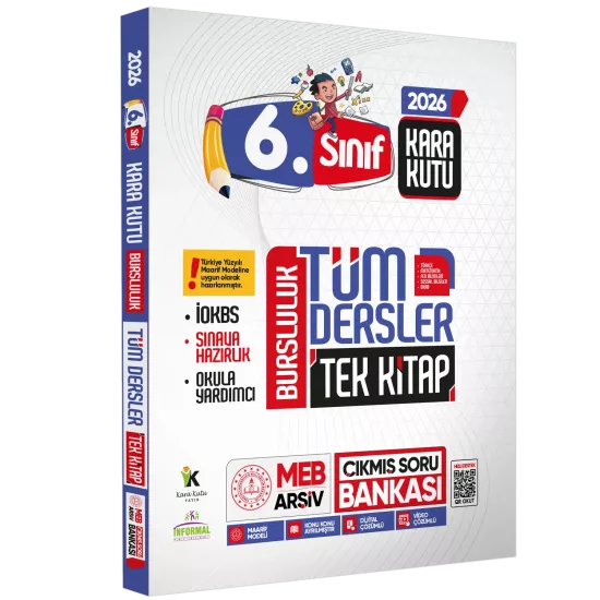 2027 6.Sınıf İOKBS PAKET 8li Tıpkı Basım/Tüm Dersler Tek Kitap Çözümlü Çıkmış Soru Bankası 2li Set