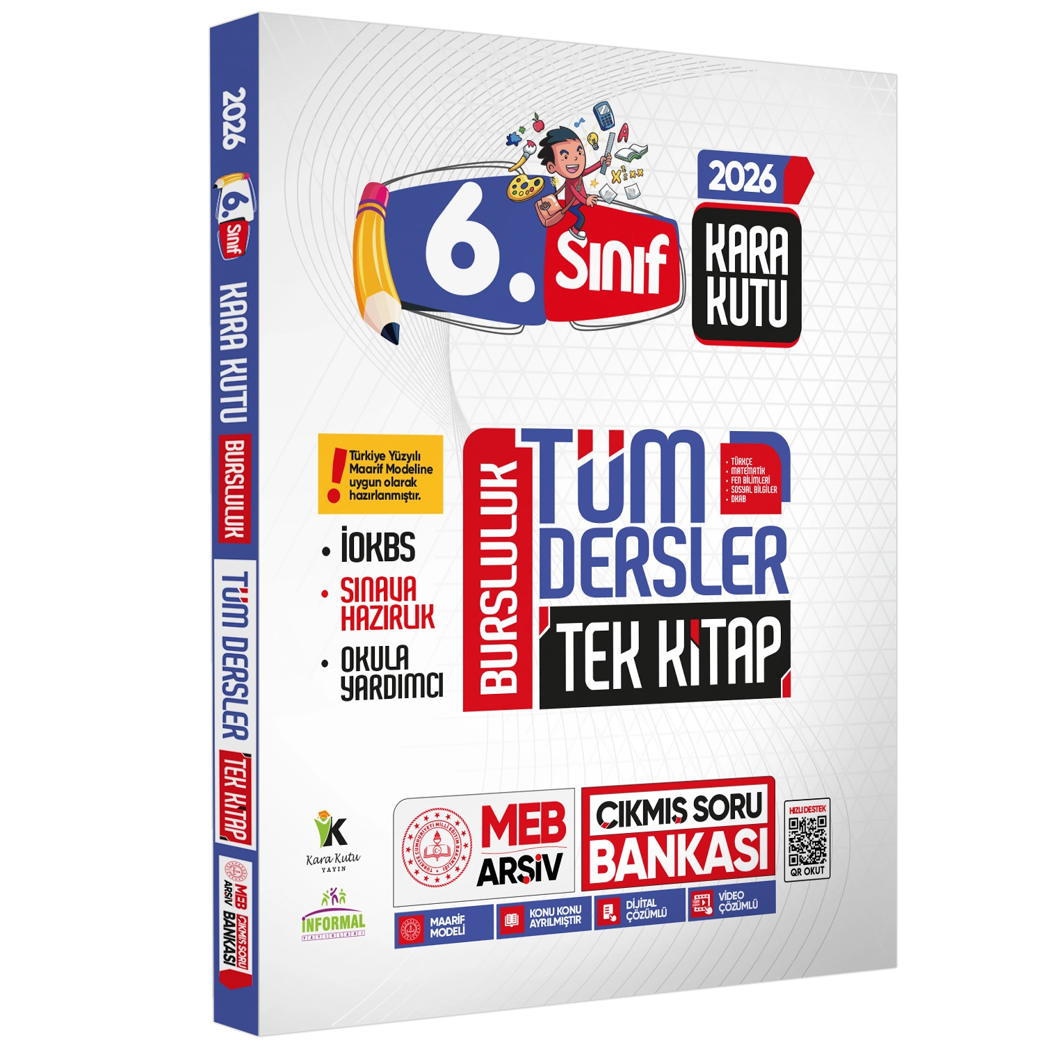 2026 6.sınıf İOKBS BURSLULUK Tüm Dersler Çıkmış Soru Bankası Tek Kitap Yeni Sistem Tamamı Çözümlü