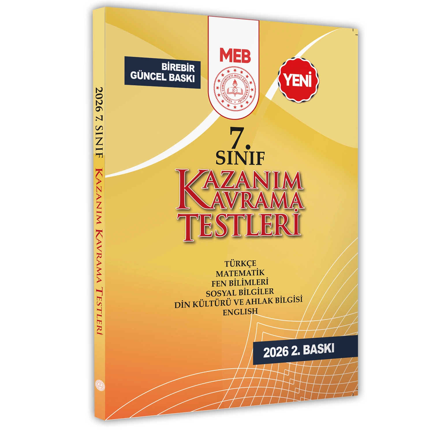 2026 7.Sınıf MEB Tüm Dersler Kazanım Kavrama Testleri KKT Yaprak Test Kitabı BASKI ÜCRETİ