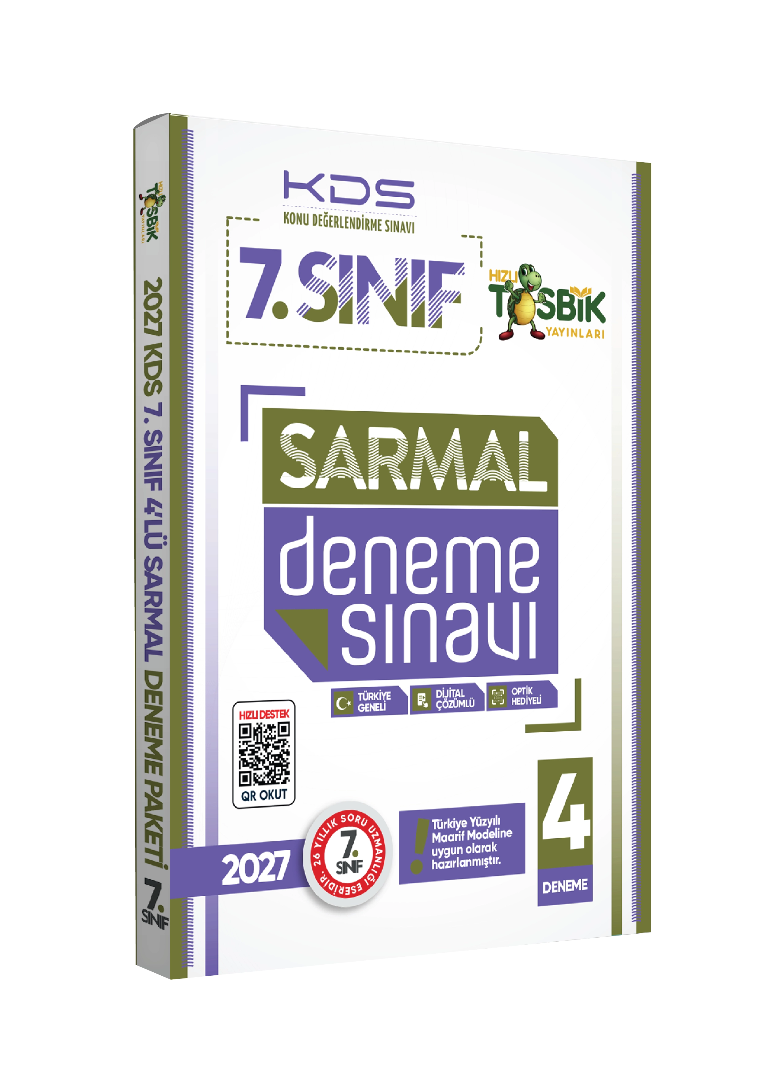 2027 7.Sınıf KDS (Konu Değerlendirme Sınavı) Sarmal Deneme Seti 4lü Türkiye Geneli Dijital Çözümlü