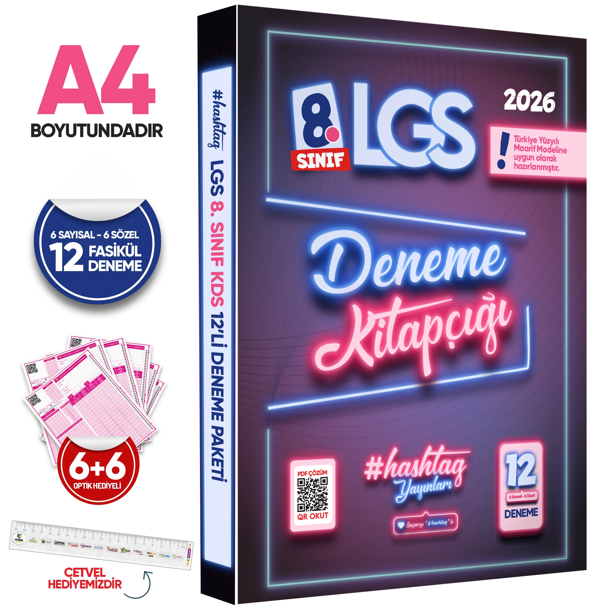 2026 8.Sınıf LGS hashtag Kazanım Değerlendirme Sınavı 6lıSARMAL Deneme Paketi Çözümlü Türkiye Geneli
