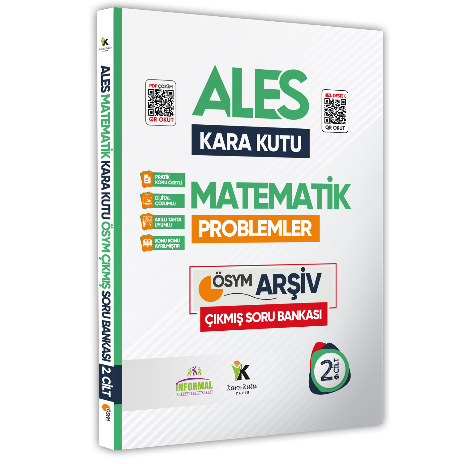 ALES Matematik Kara Kutu 2. Cilt PROBLEM K.Ö. Dijital Çözümlü ÖSYM Çıkmış Soru Bankası