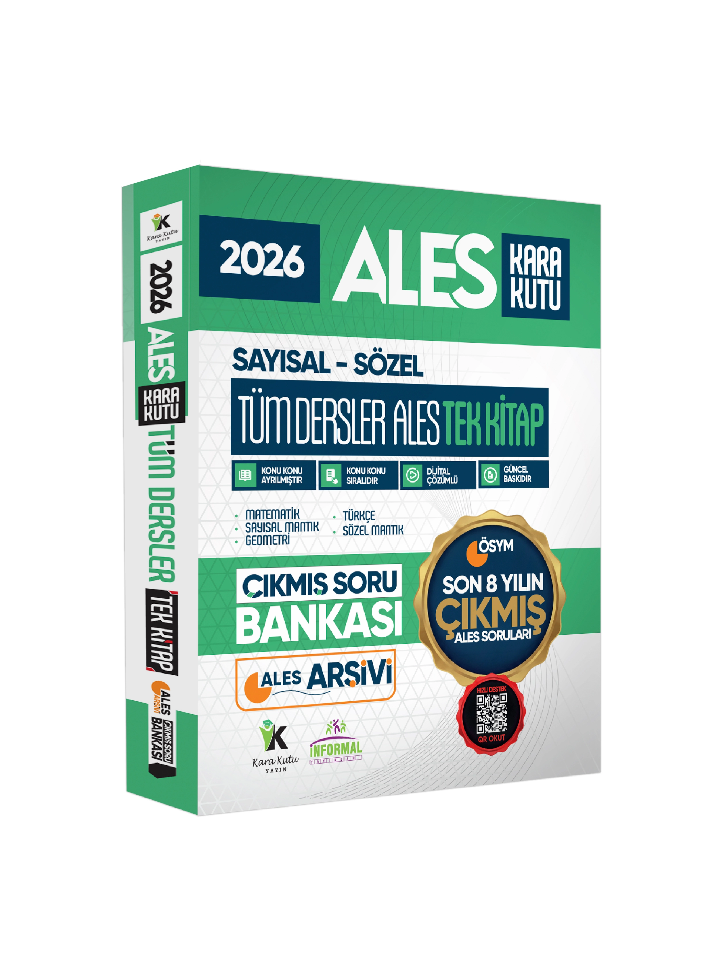 2026 FULL ALES Tüm Dersler Tek Kitap ÖSYM Çıkmış Soru Bankası Son 8 Yıl Sadece ALES PDF/Video Çözümlü