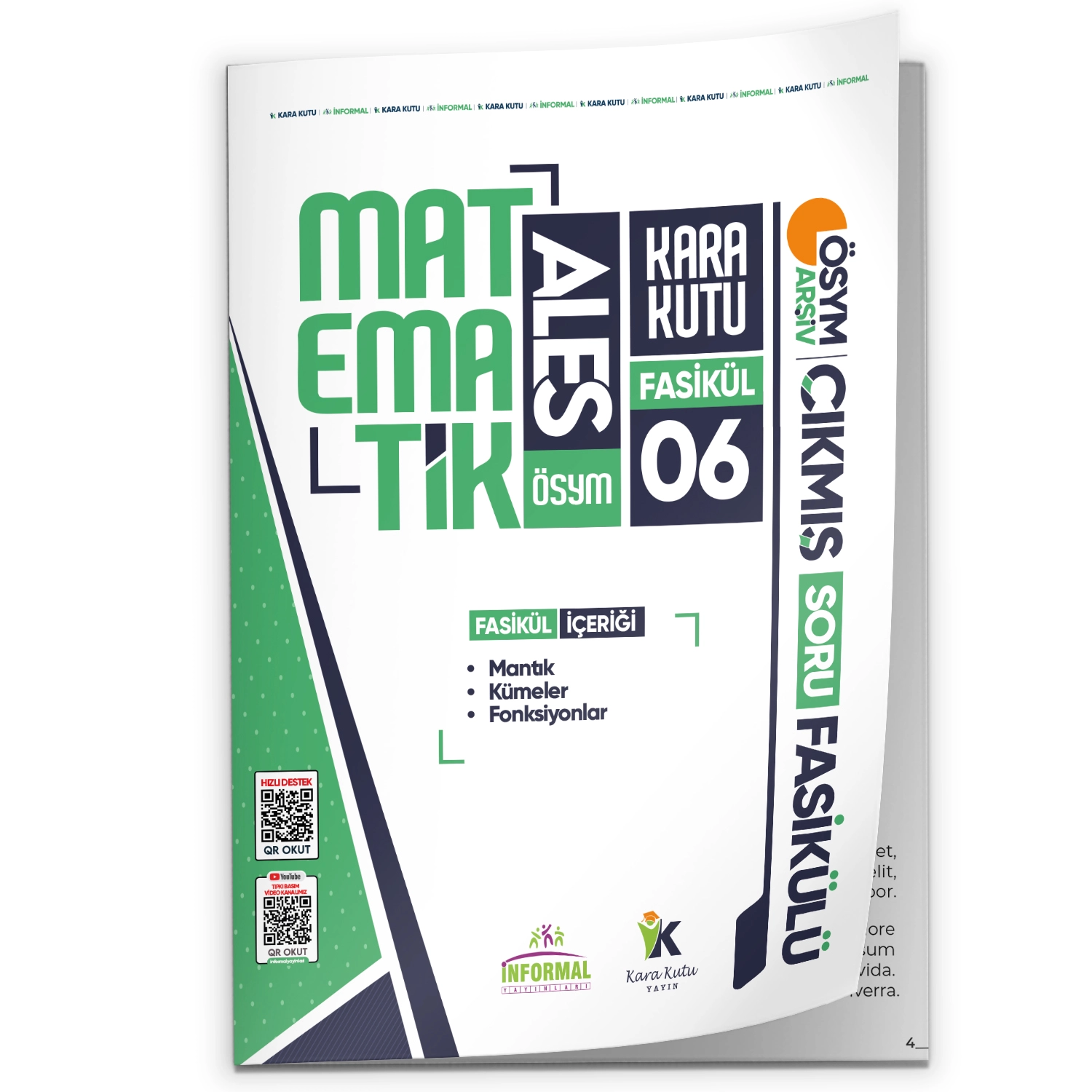 2026 ALES Matematik Kara Kutu 6.Fasikül ÖSYM Çıkmış Soru MANTIK-KÜMELER-FONKSİYONLAR Modüler Set