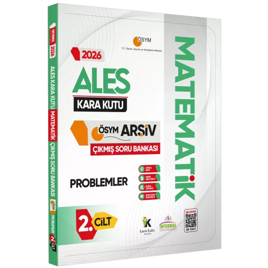 2026 ALES Kara Kutu Matematik 1.-2.Cilt ve Geometri 3lü ÖSYM Çıkmış Soru Bankası Konu Özetli Çözümlü