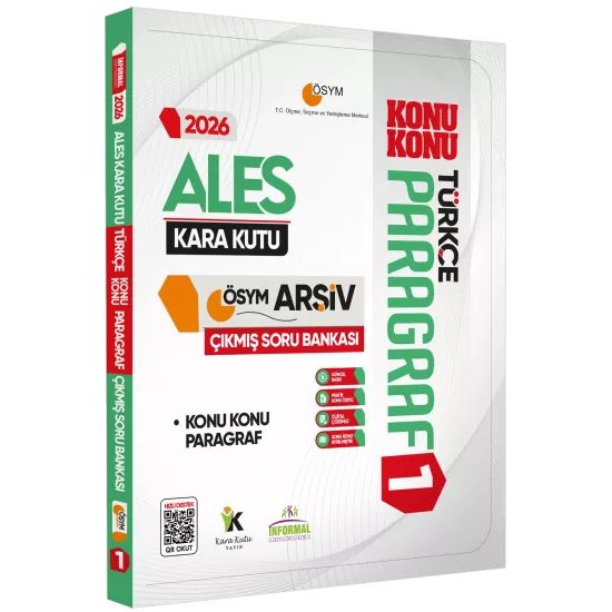 2026 ALES Türkçe Kara Kutusu Paragraf 3lü ALTIN SET ÖSYM Çıkmış Soru Bankası Konu Özetli Çözümlü