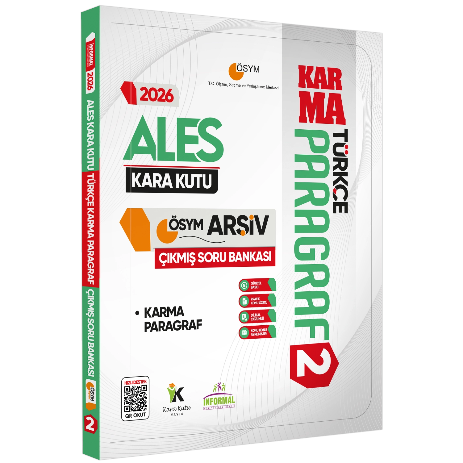 2026 ALES Türkçe Kara Kutu ÖSYM Çıkmış Soru Bankası 4lü SET Konu Özetli Dijital Çözümlü