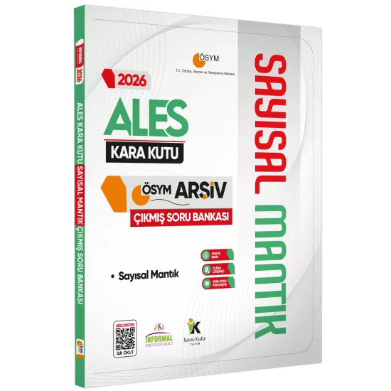 2026 ALES SAYISAL MANTIK Kara Kutu ÖSYM Çıkmış Soru Havuzu Bankası Konu Özetli Dijital Çözümlü