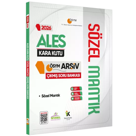 2026 ALES Kara Kutu Sayısal ve Sözel Mantık Set ÖSYM Çıkmış Soru Bankası Konu Özetli Dijital Çözümlü