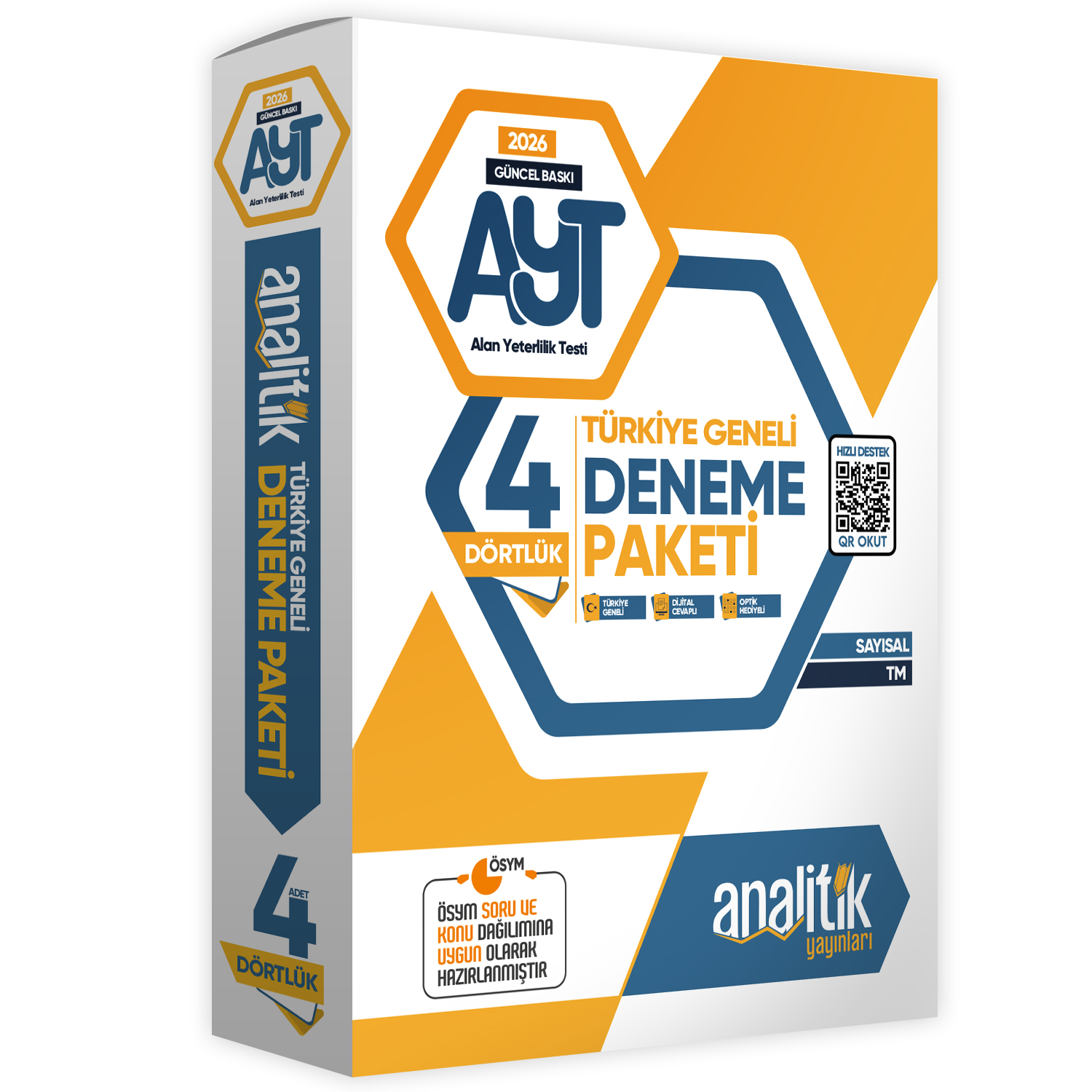 2026 AYT Analitik Deneme Paketi Dört 4lük Türkiye Geneli Değerlendirmeli Özgün Güncel Deneme Sınavı