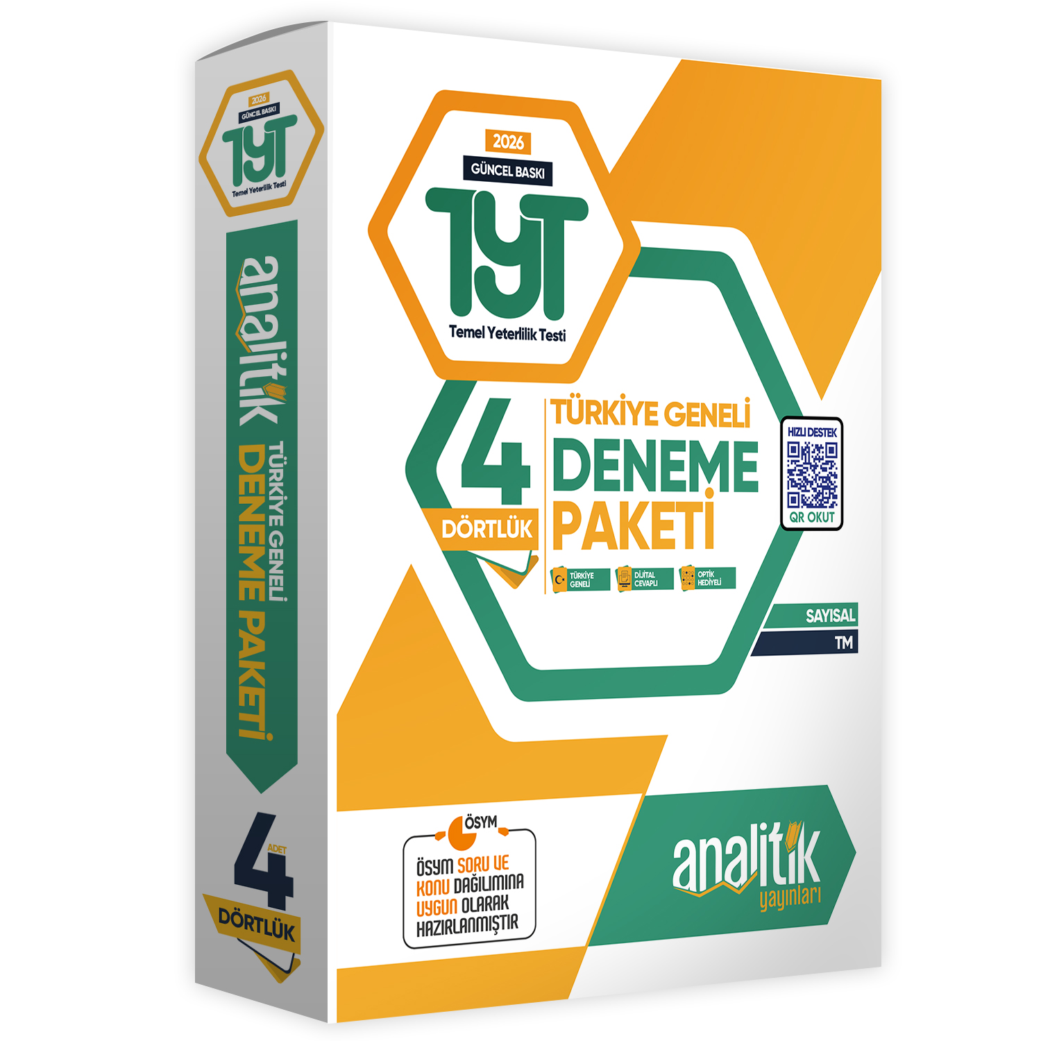 2026 AYT Analitik Deneme Paketi Dört 4lük Türkiye Geneli Değerlendirmeli Özgün Güncel Deneme Sınavı