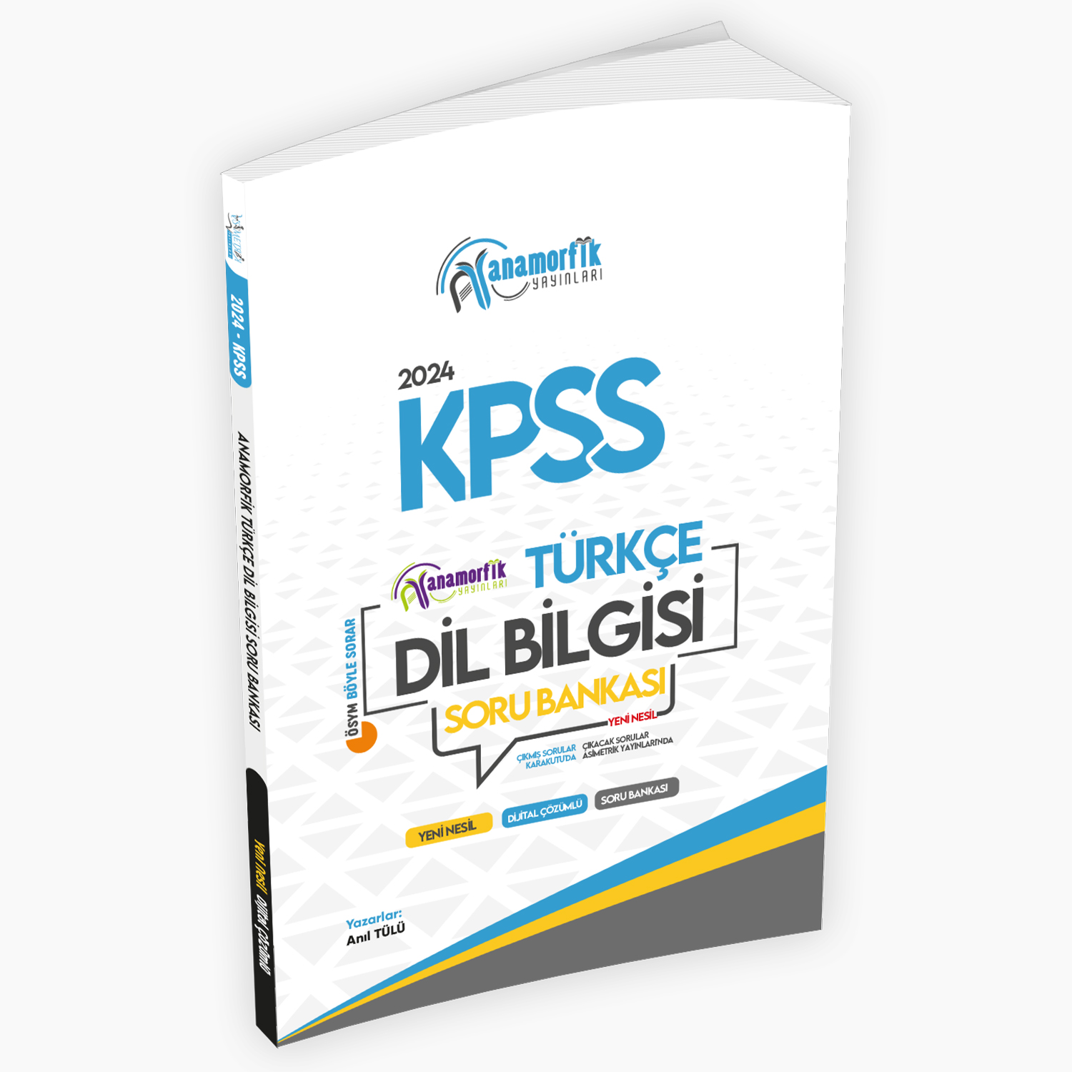 KPSS Türkçe Asimetrik Dil Bilgisi Özgün Soru Bankası Dijital Çözümlü Anamorfik Yayınları