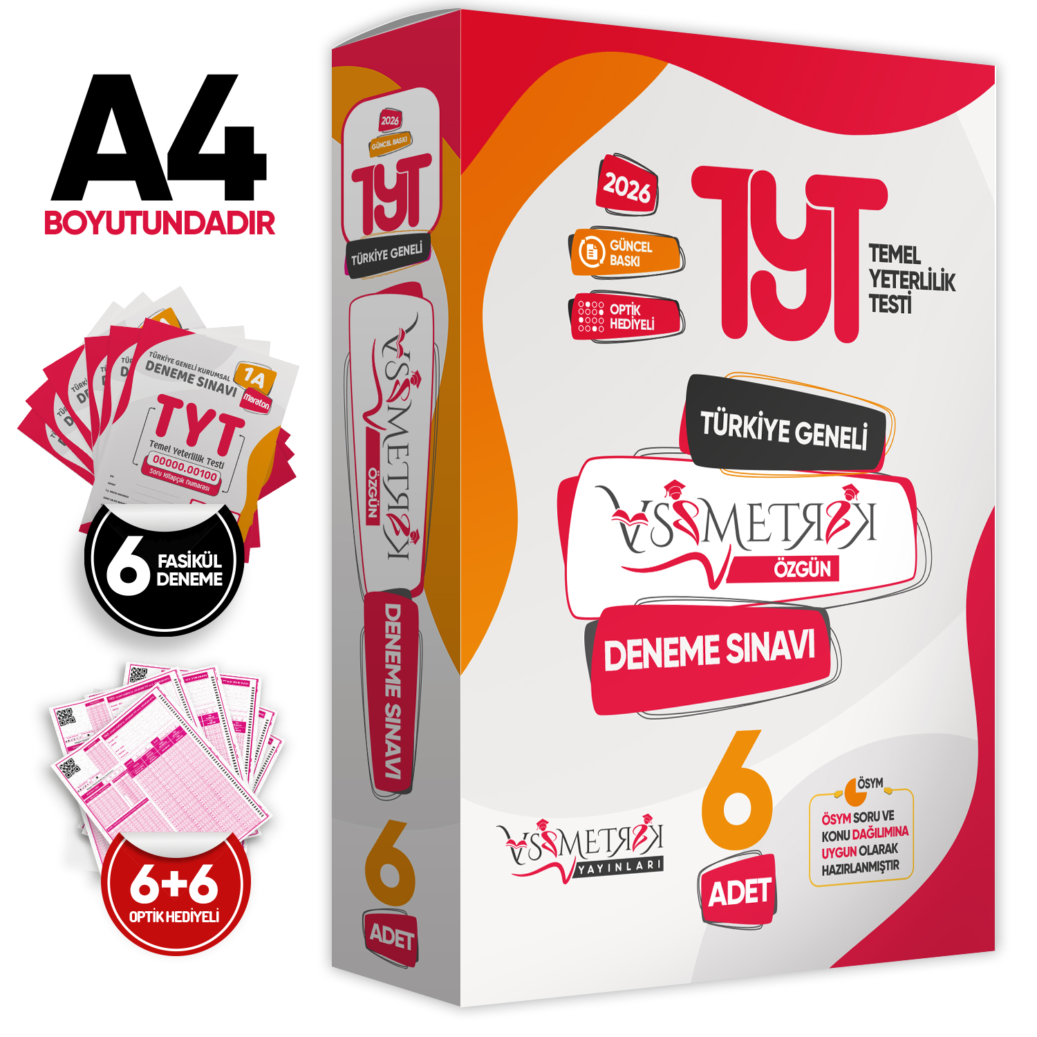 2026 TYT Asimetrik Deneme Paketi 6lı Türkiye Geneli Değerlendirmeli Özgün Güncel Paket Deneme Sınavı