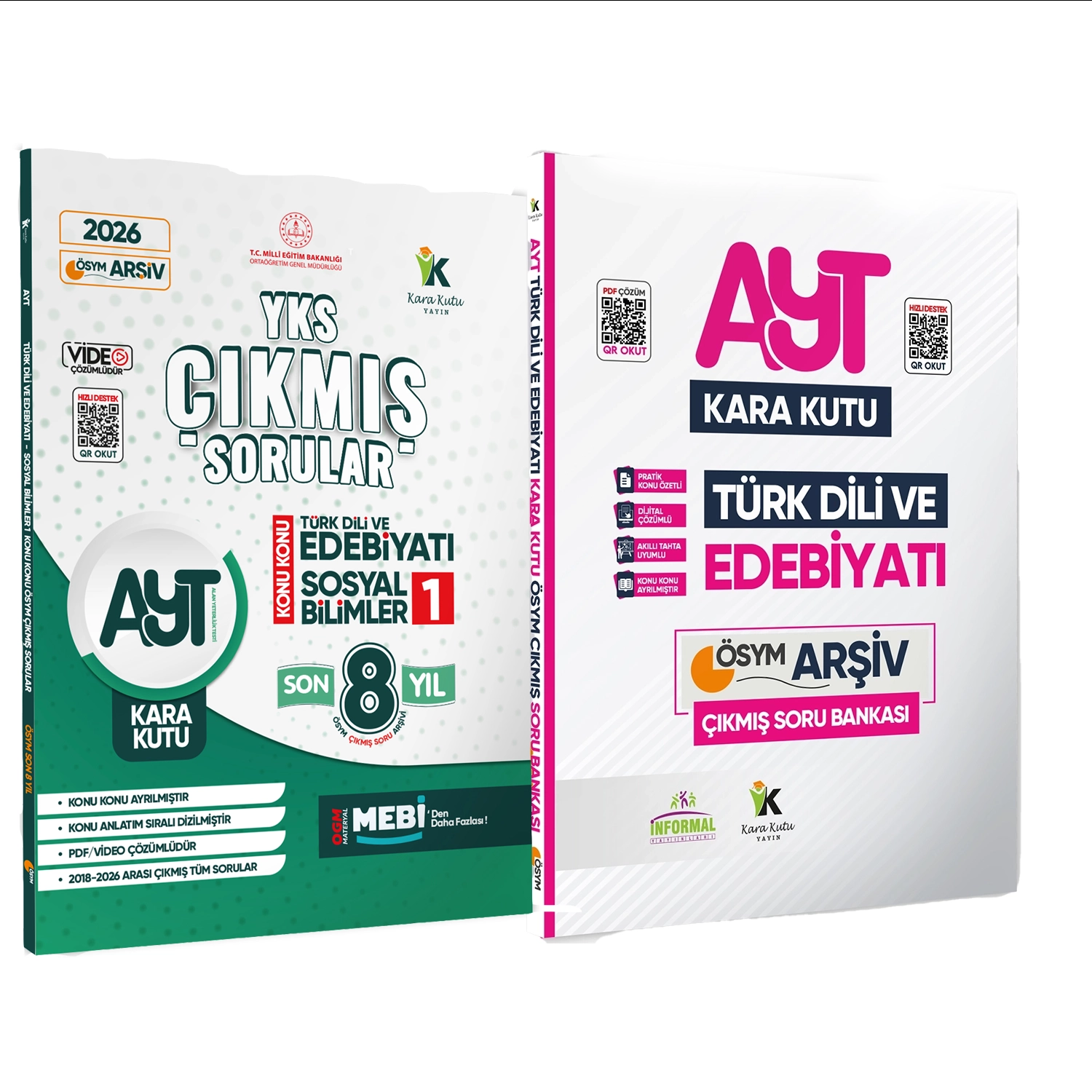 2026 AYT Türk Dili ve Edebiyatı Son 8 Yıl ve Edebiyat Kara Kutu ÖSYM Çıkmış Soru Bankası 2li Set