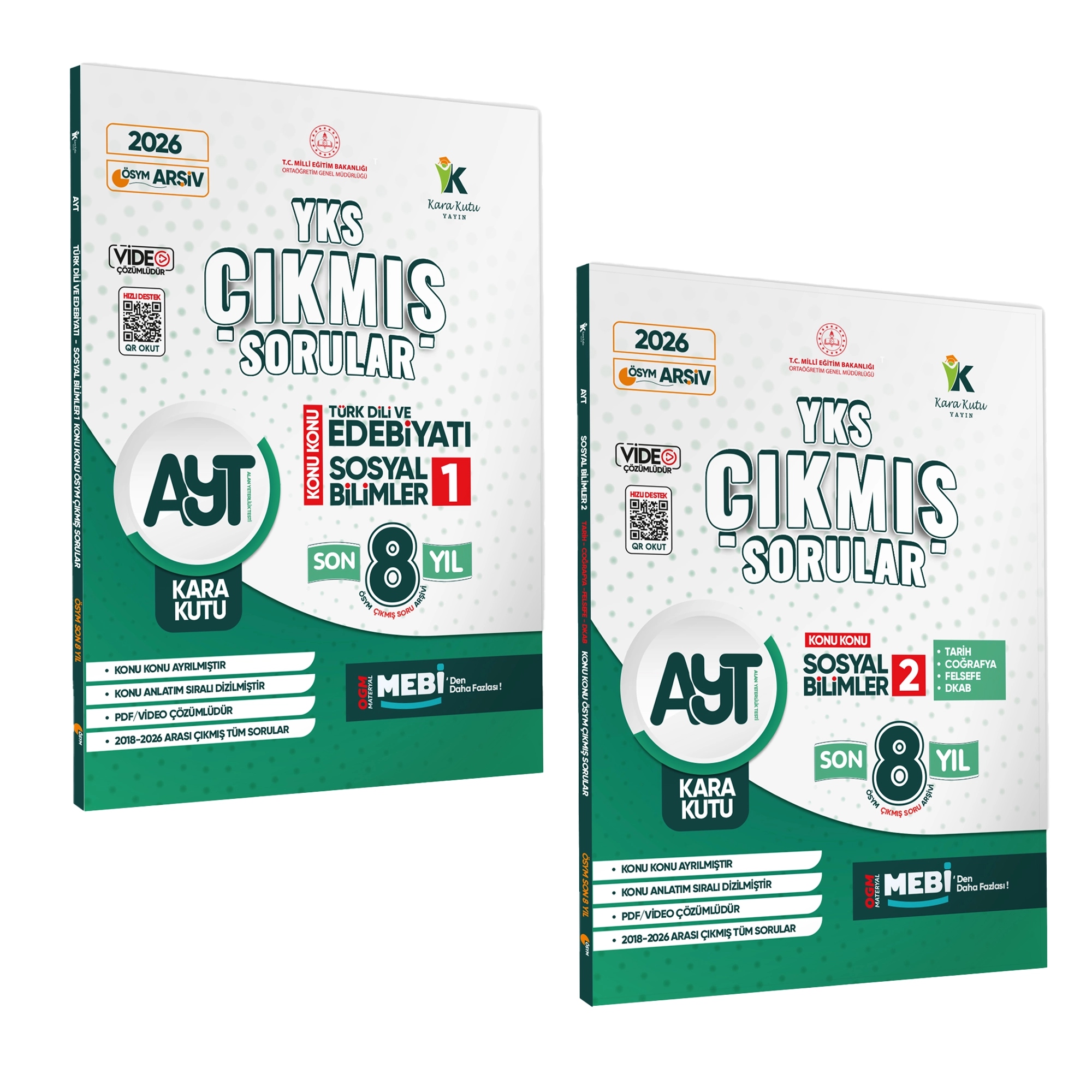 2026 YKS-AYT Sözel Çıkmış Soru Bankası Kara Kutu 2’li Set Konu Konu Son 8 Yıl Çözümlü 