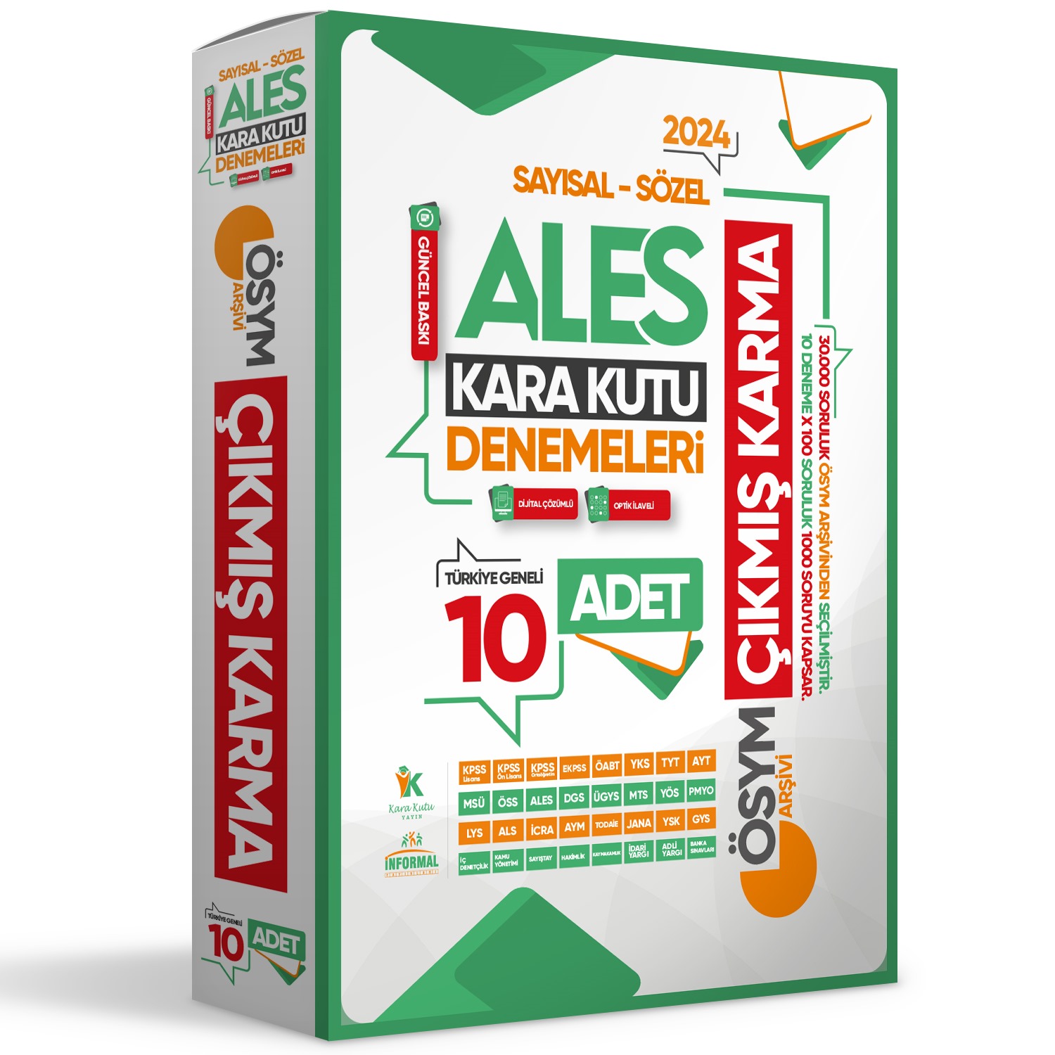 2024 ALES ÖSYM Çıkmış Karma Karakutu Sayısal-Sözel 10lu Dijital Çözümlü Deneme