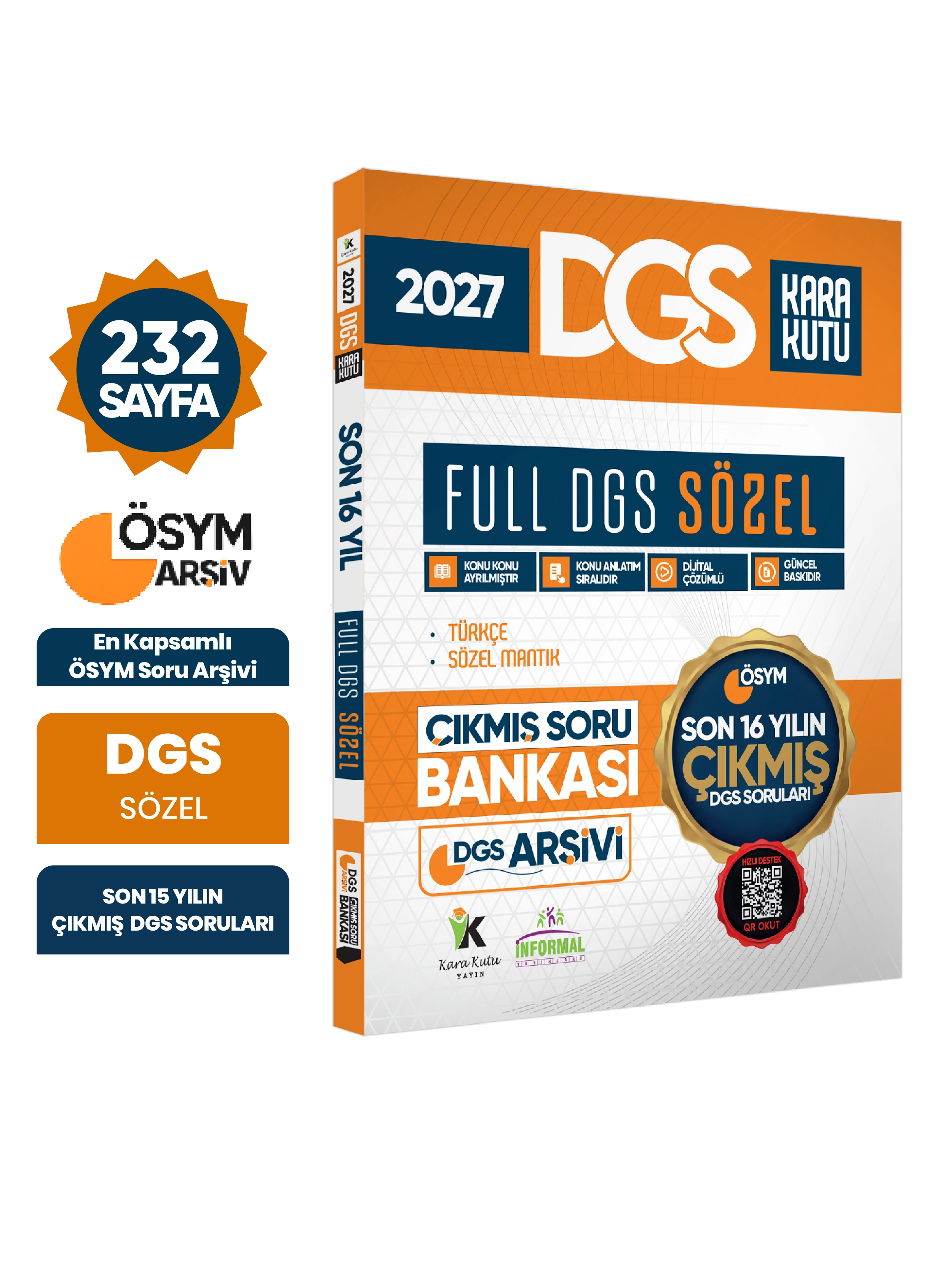 2027 FULL DGS SÖZEL Tek Kitap ÖSYM Çıkmış Soru Bankası Son 16 Yıl Sadece DGS PDF/Video Çözümlü