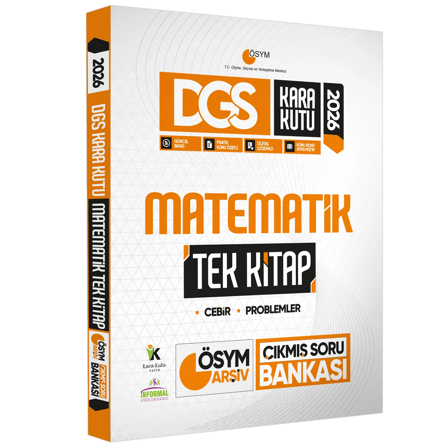 2026 DGS ÖSYM Kara Kutu Matematik TEK KİTAP ve Geometri ÖSYM Çıkmış Soru Bankası 2lİ SET Özetli