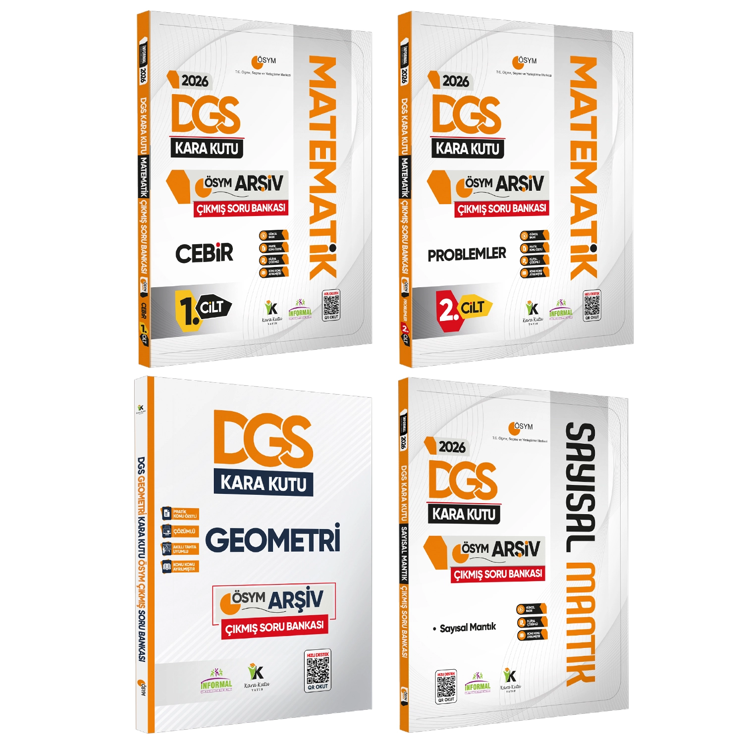 2026 DGS Kara Kutu ÖSYM SAYISAL Çıkmış Soru Bankası 4lü ALTIN PAKET SET Konu Özet Dijital Çözümlü