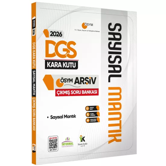 2026 DGS Kara Kutu Sayısal ve Sözel Mantık Set ÖSYM Çıkmış Soru Bankası Konu Özetli Dijital Çözümlü