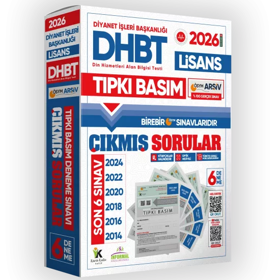 2026 KPSS-DHBT Lisans ÖSYM Çıkmış Soru Tıpkı Basım 6’lı Kitapçık Türkiye Geneli Deneme Paketi