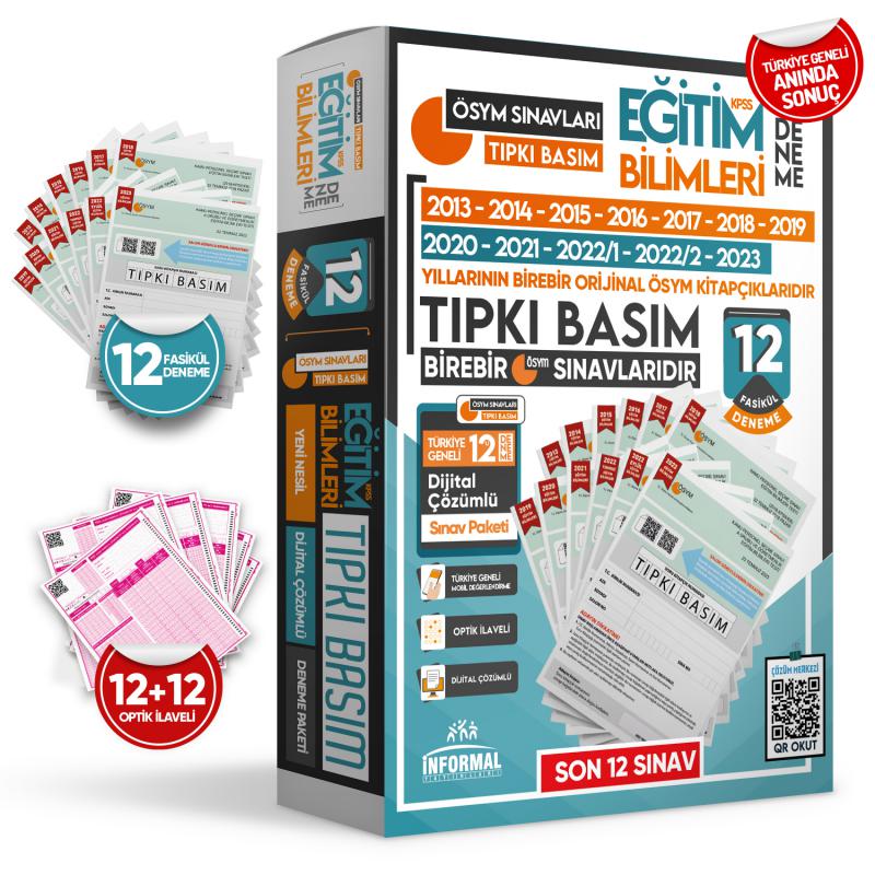 2024 MEB-AGS EĞİTİM Bilimleri Yazarlar Karması ve TIPKI BASIM Türkiye Geneli D. Çözümlü Deneme Paketi