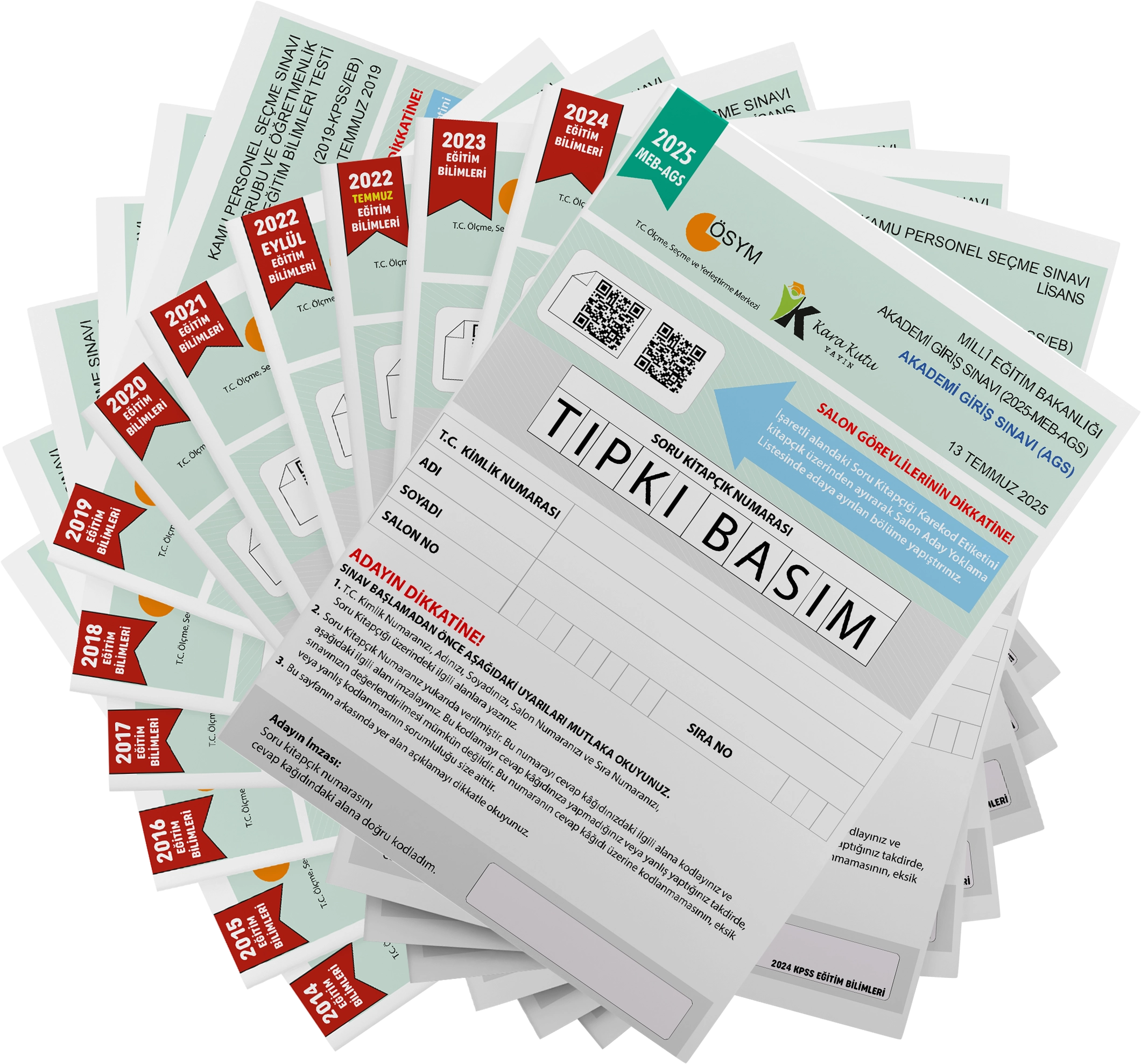 2026 MEB AGS Uyumlu EĞİTİMİN TEMELLERİ ÖSYM Çıkmış Soru Tıpkı Basım 13lü Deneme Paketi Çözümlü