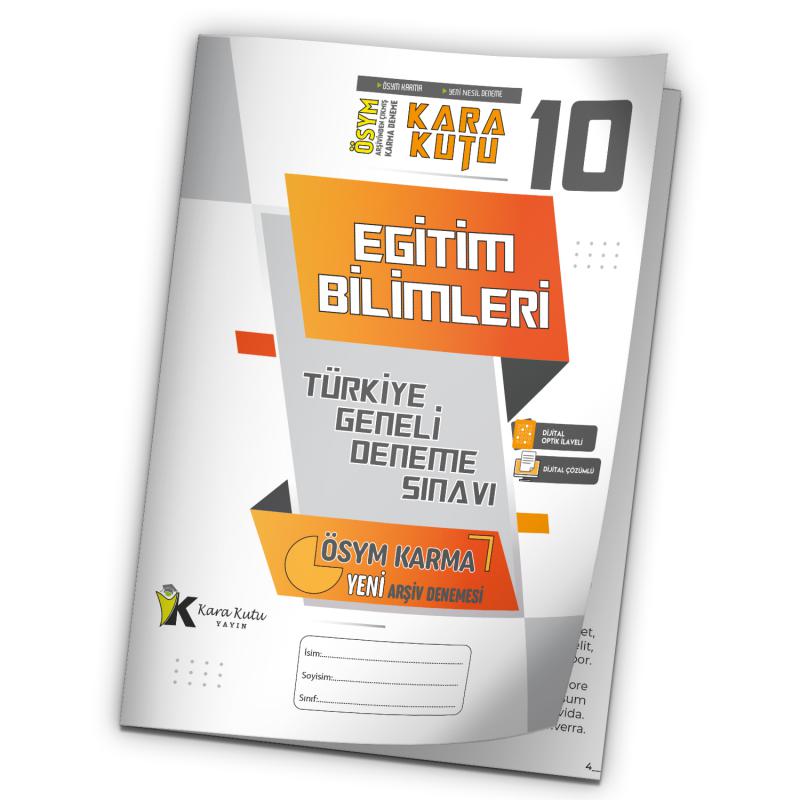 2025 KPSS EĞİTİM BİLİMLERİ ÖSYM Arşiv Karma Kara Kutu Çıkmış Soru TG D.Çözümlü Deneme 10/10.Kitapçık