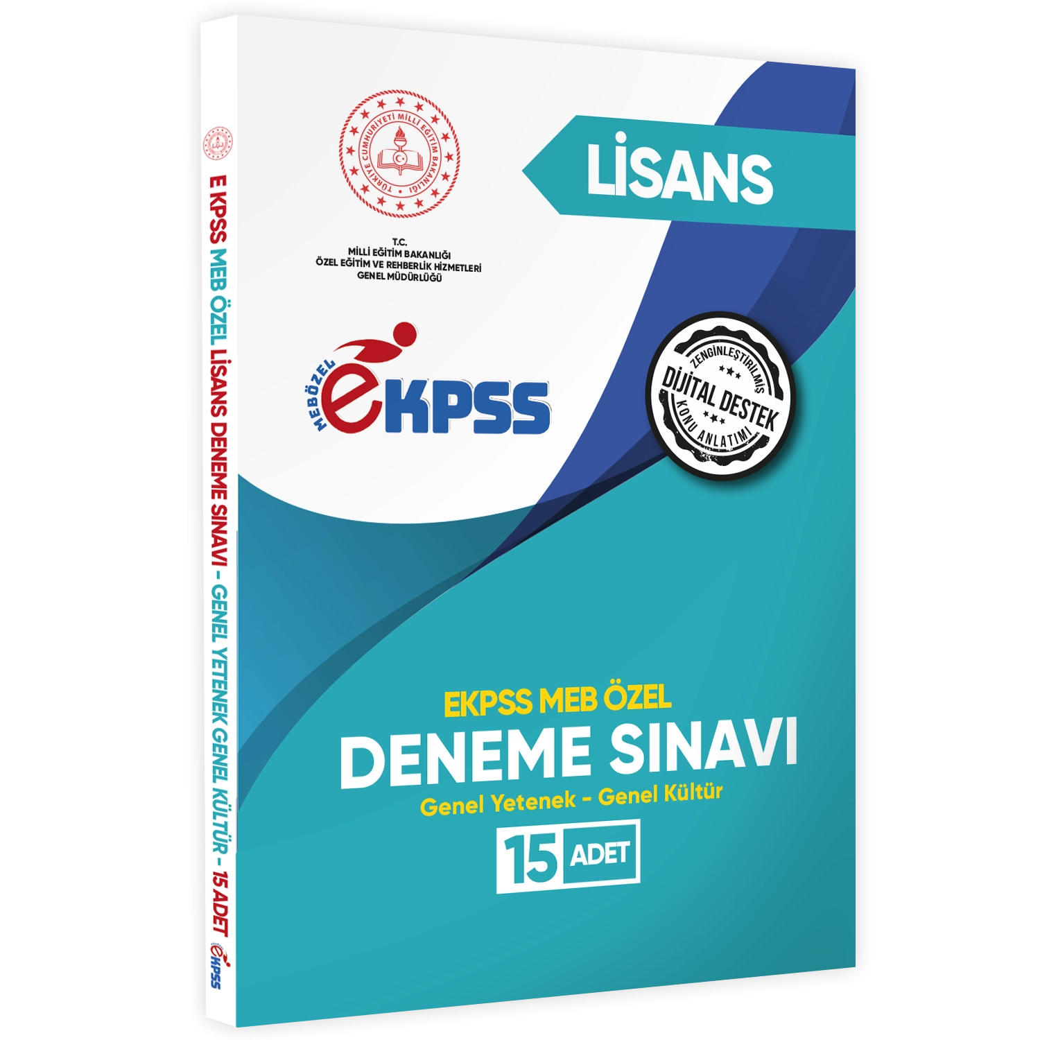 2025 MEB ÖZEL EKPSS Lisans 15li Deneme Fasikül Paketi (A4 Büyük Boyutlu Renkli Baskı)