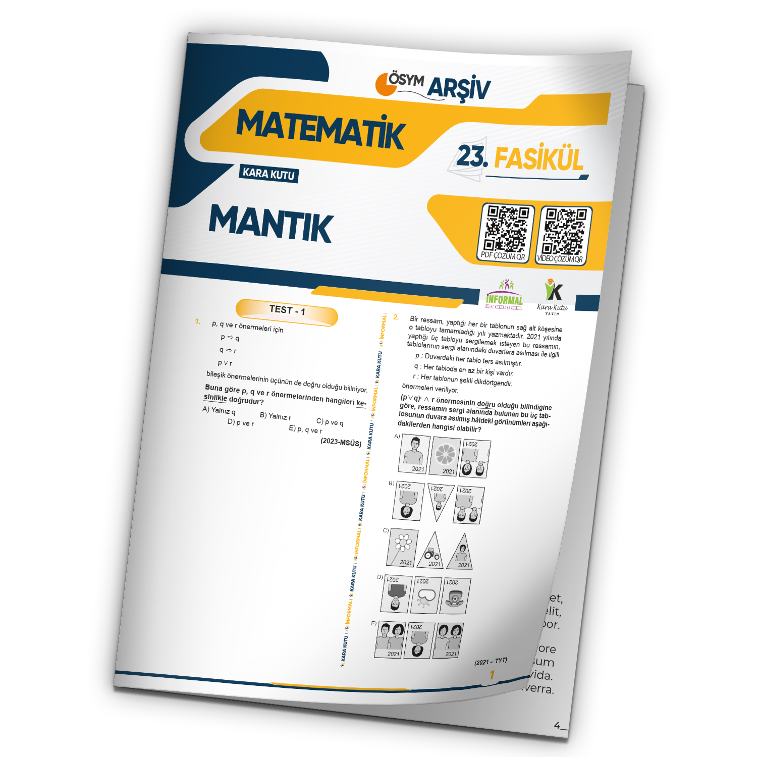 2025 DGS Matematik Mantık ÖSYM Çıkmış Soru Bankası Modüler Set Çözümlü 23.Fasikülü