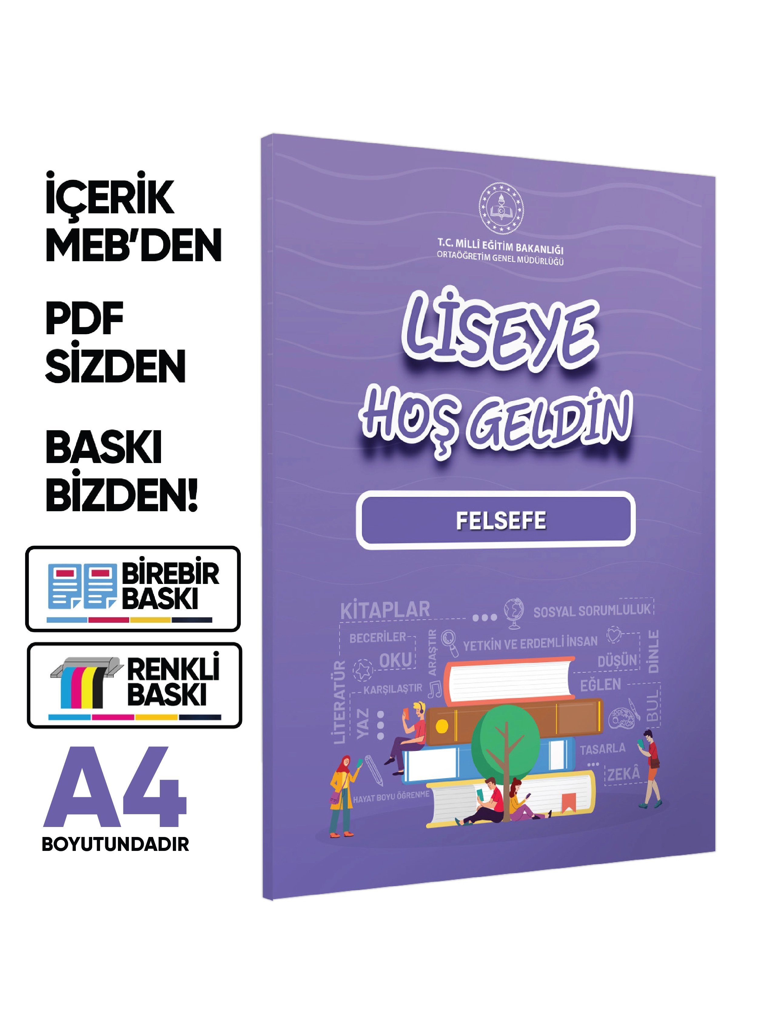 2027 MEBİ 11.Sınıf Maarif Modeli Yeni Müfredat LİSEYE HOŞGELDİN Felsefe Kitabı BASKI ÜCRETİ