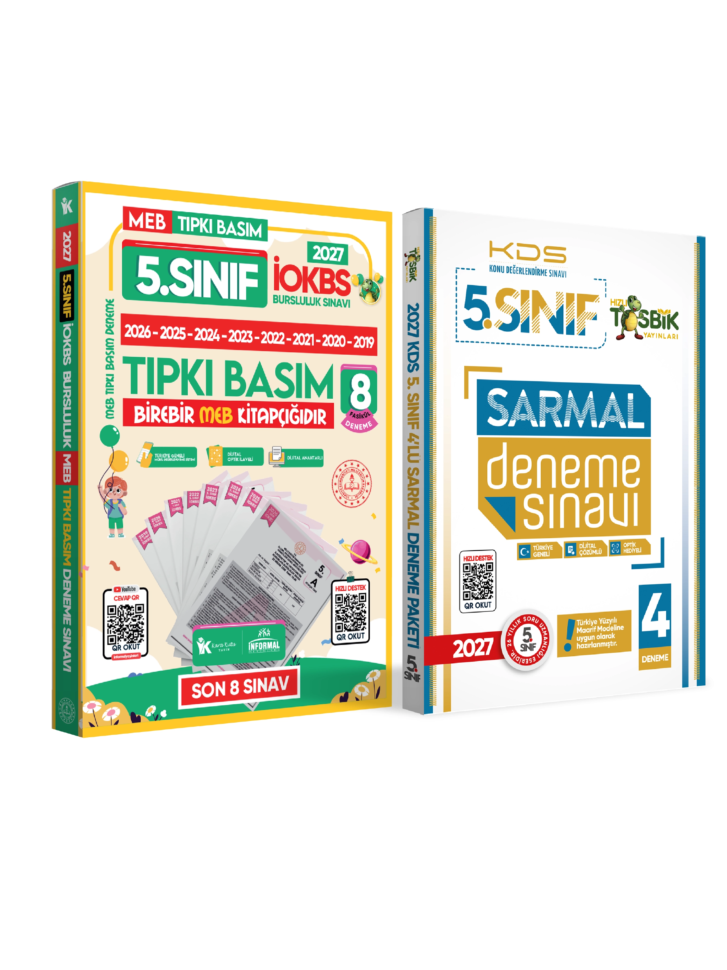 2027 5.Sınıf YENİ SİSTEM İOKBS BURSLULUK Tıpkı Basım ve Sarmal Deneme Seti Türkiye Geneli D. Çözümlü
