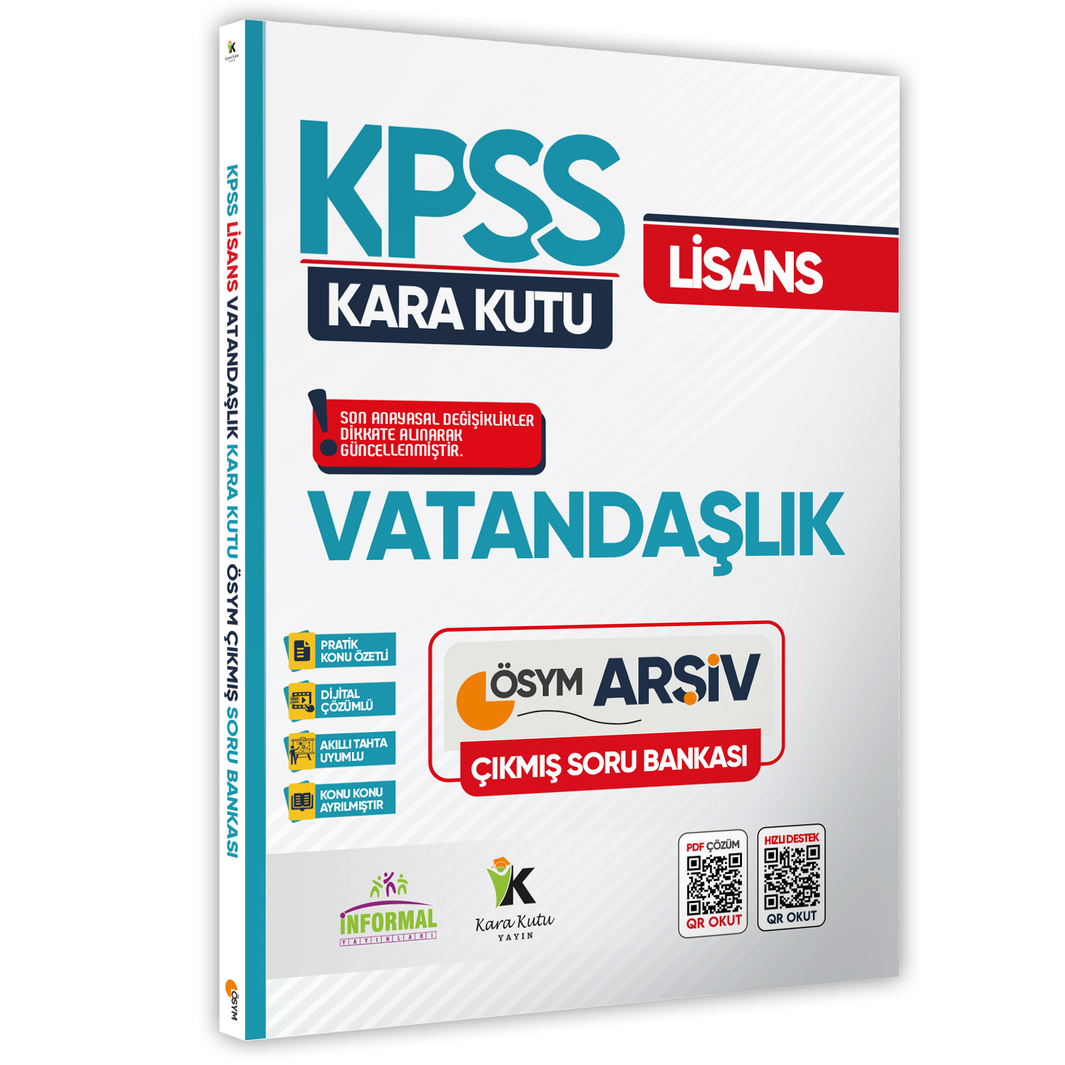 KPSS Vatandaşlık Kara Kutu Dijital Çözümlü ÖSYM Çıkmış Soru Bankası Çözümlü
