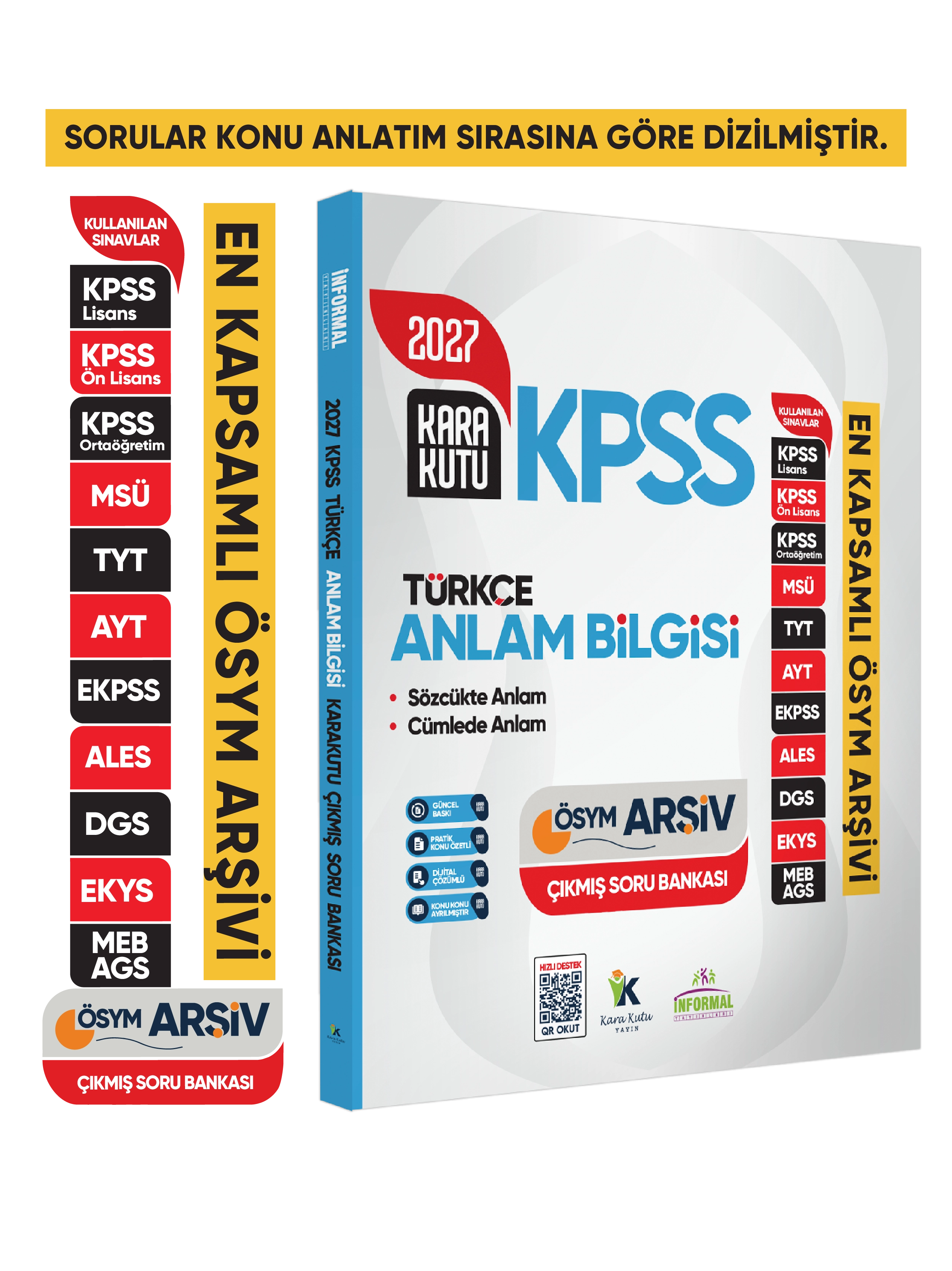 2027 KPSS Türkçenin Kara Kutusu ANLAM BİLGİSİ (Sözcük-Cümle) ÖSYM Çıkmış Çözümlü Soru Bankası