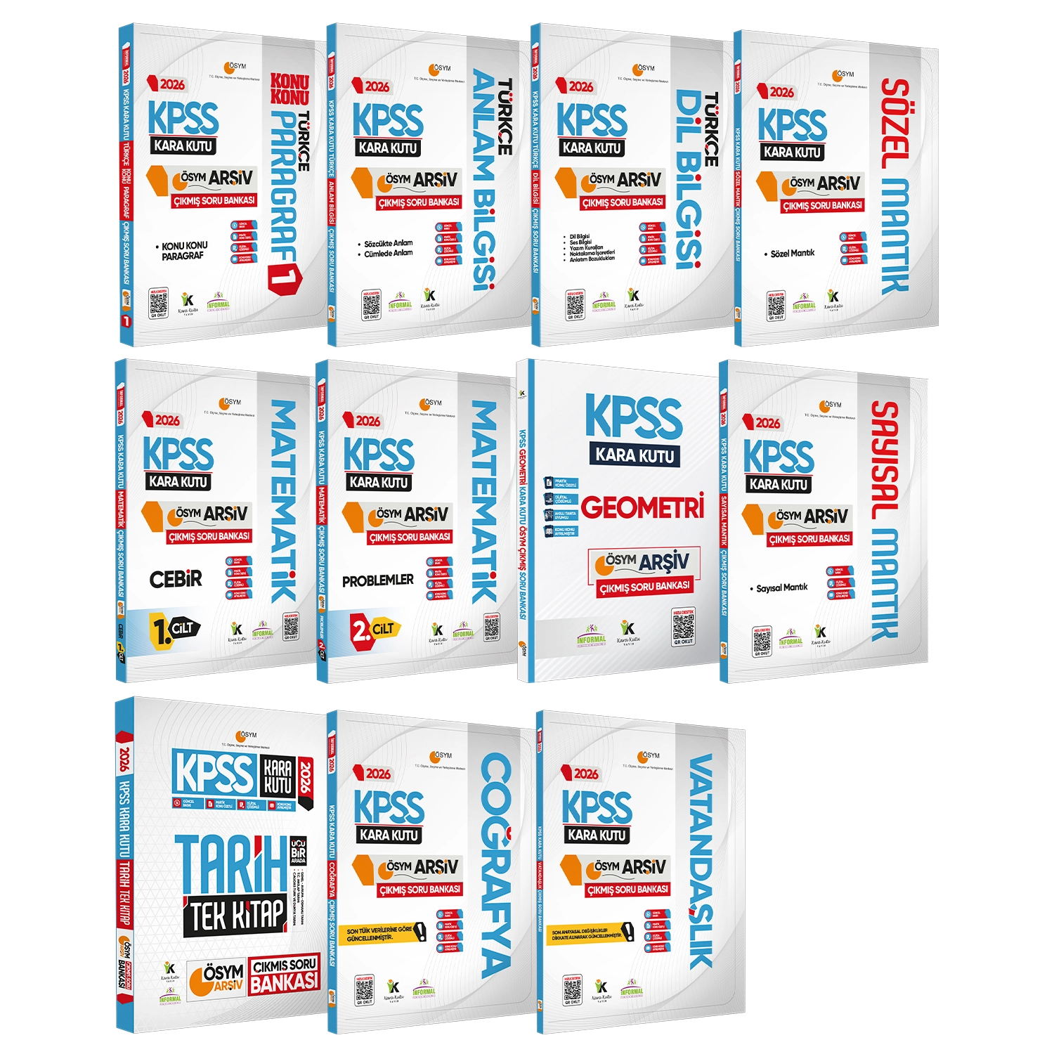 2026 KPSS Kara Kutu GY-GK AVANTAJ Set Çıkmış Soru Bankası Konu Özetli Dijital Çözümlü