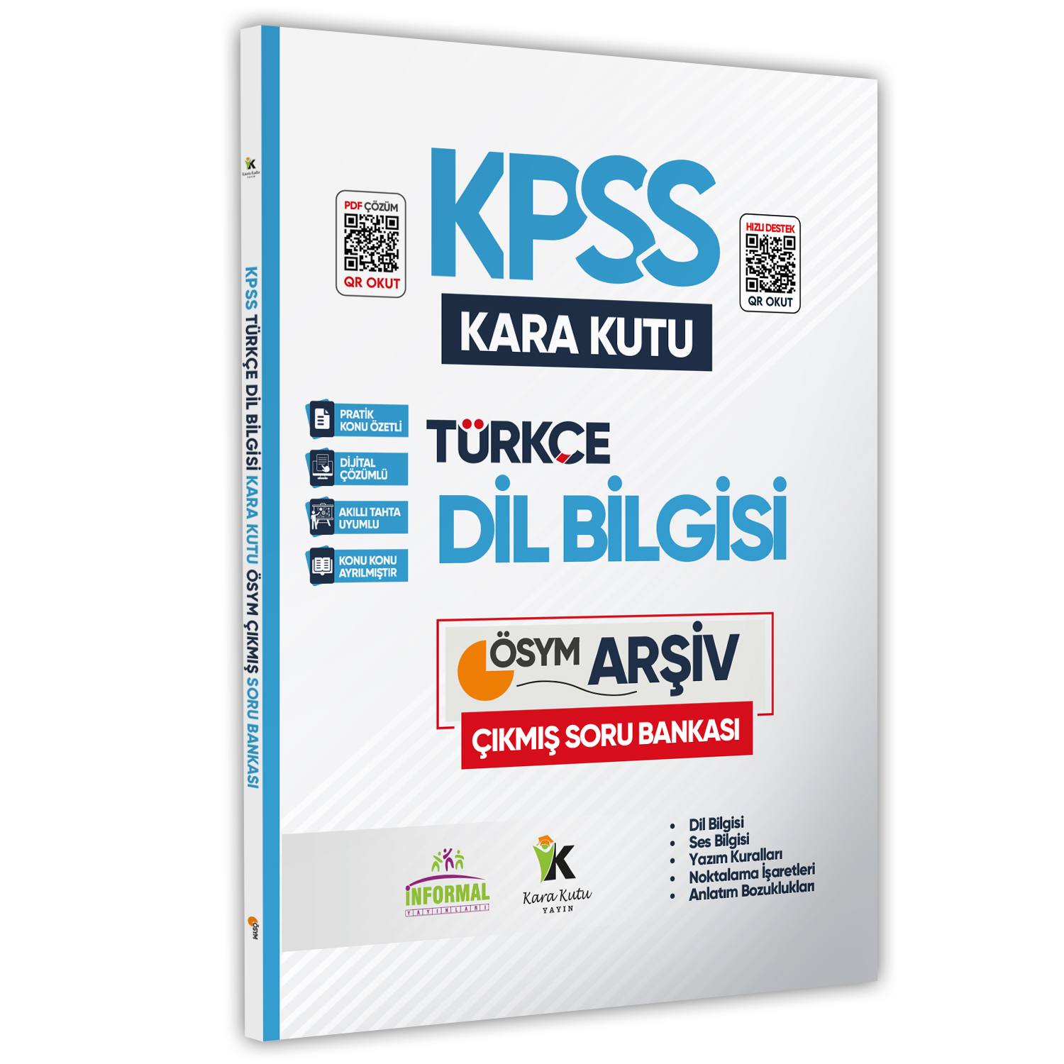 KPSS Türkçenin Kara Kutusu DİL BİLGİSİ Konu Özetli Dijital Çözümlü ÖSYM Çıkmış Soru Bankası