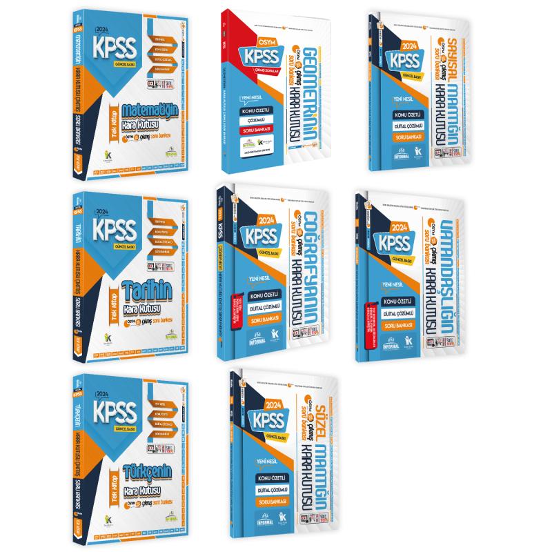 KPSSnin Kara Kutusu Genel Yetenek-Kültür TEKLİ Set Çözümlü Konu Özetli Soru Bankası