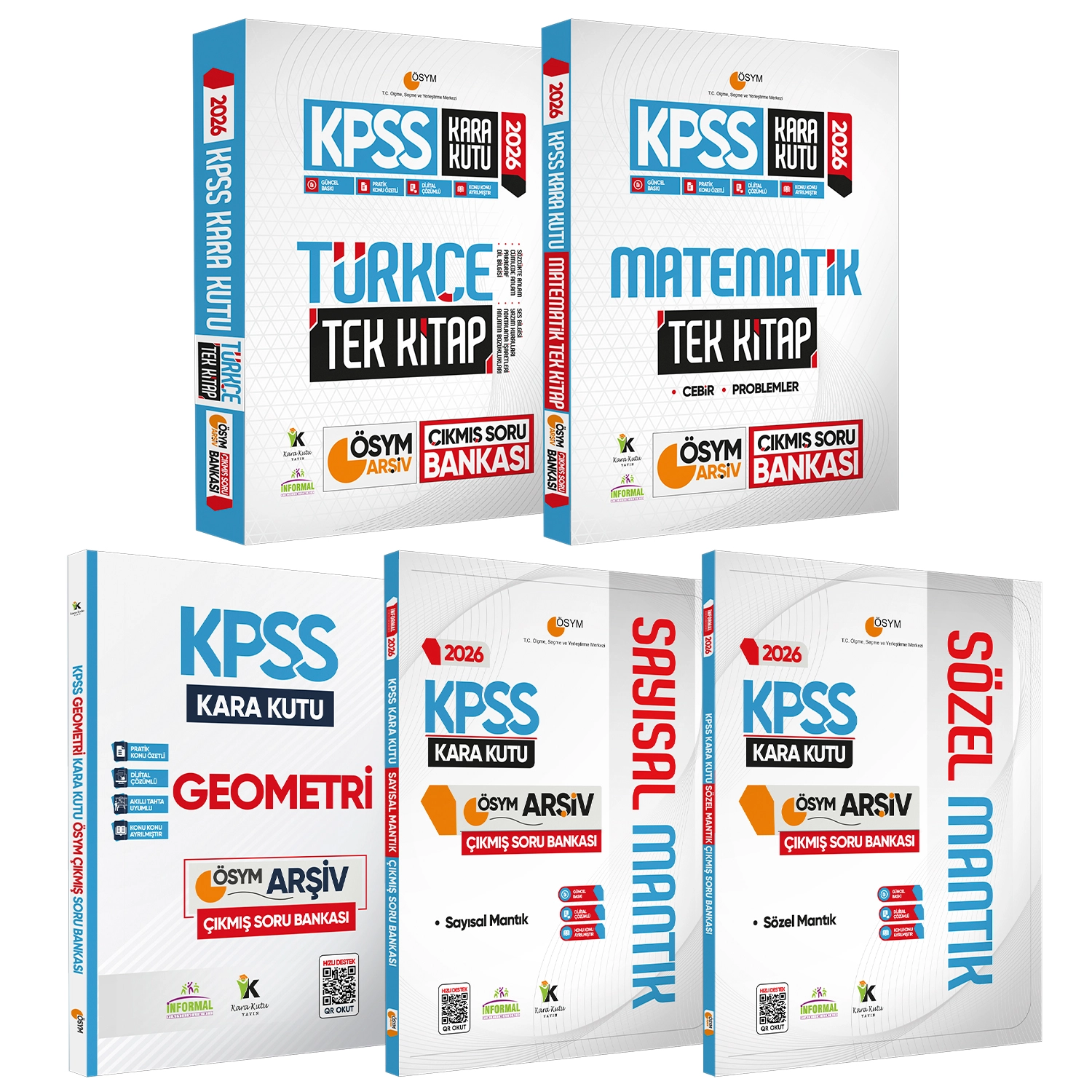 2026 KPSS Kara Kutu Genel Yetenek TEKLİ KİTAP SET Çıkmış Soru Bankası Konu Özetli Dijital Çözümlü